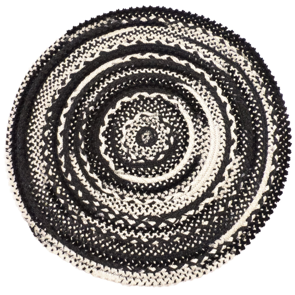 Bayview Peppercorn Braided Rug Round image
