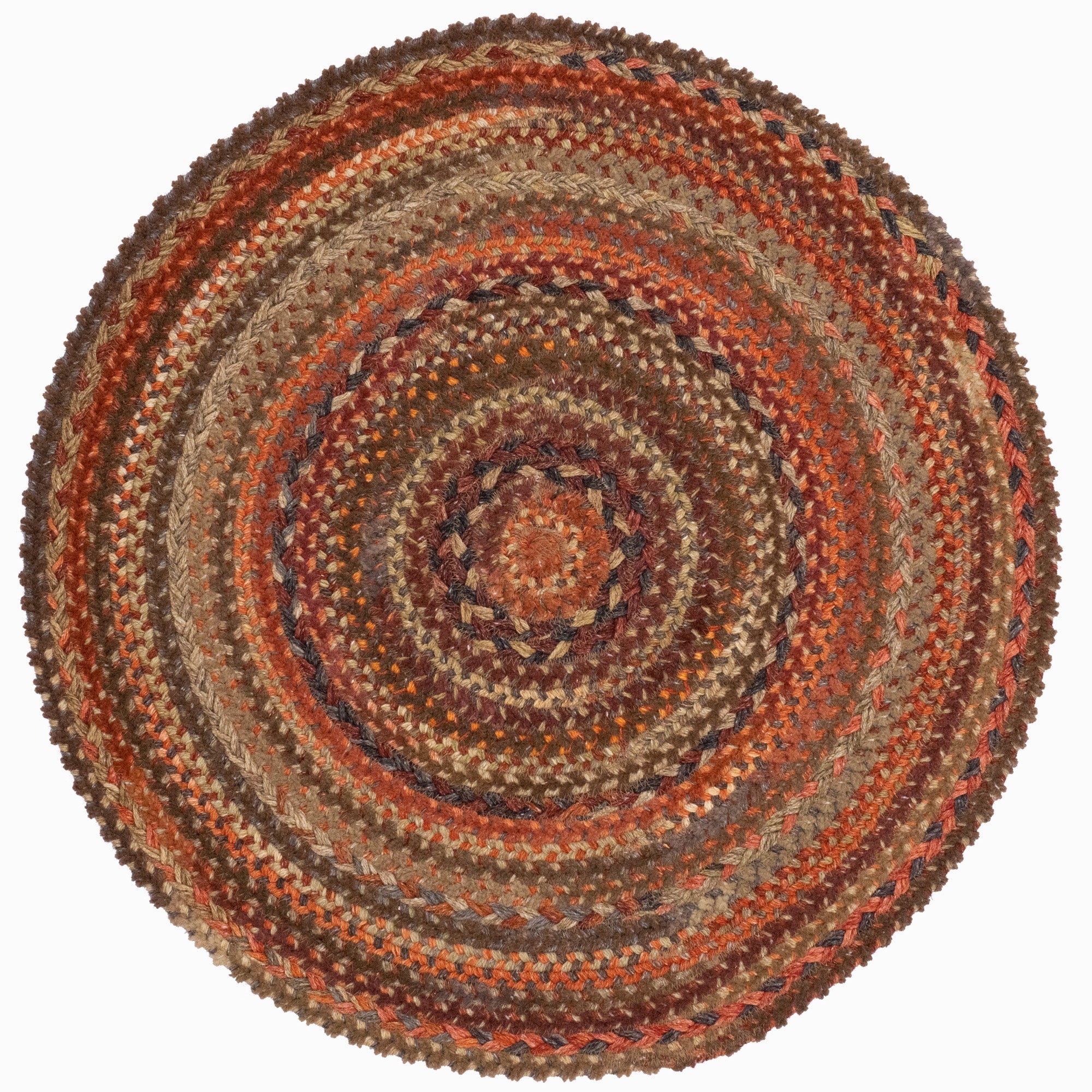 Bayview Cinnabar Braided Rug Round image