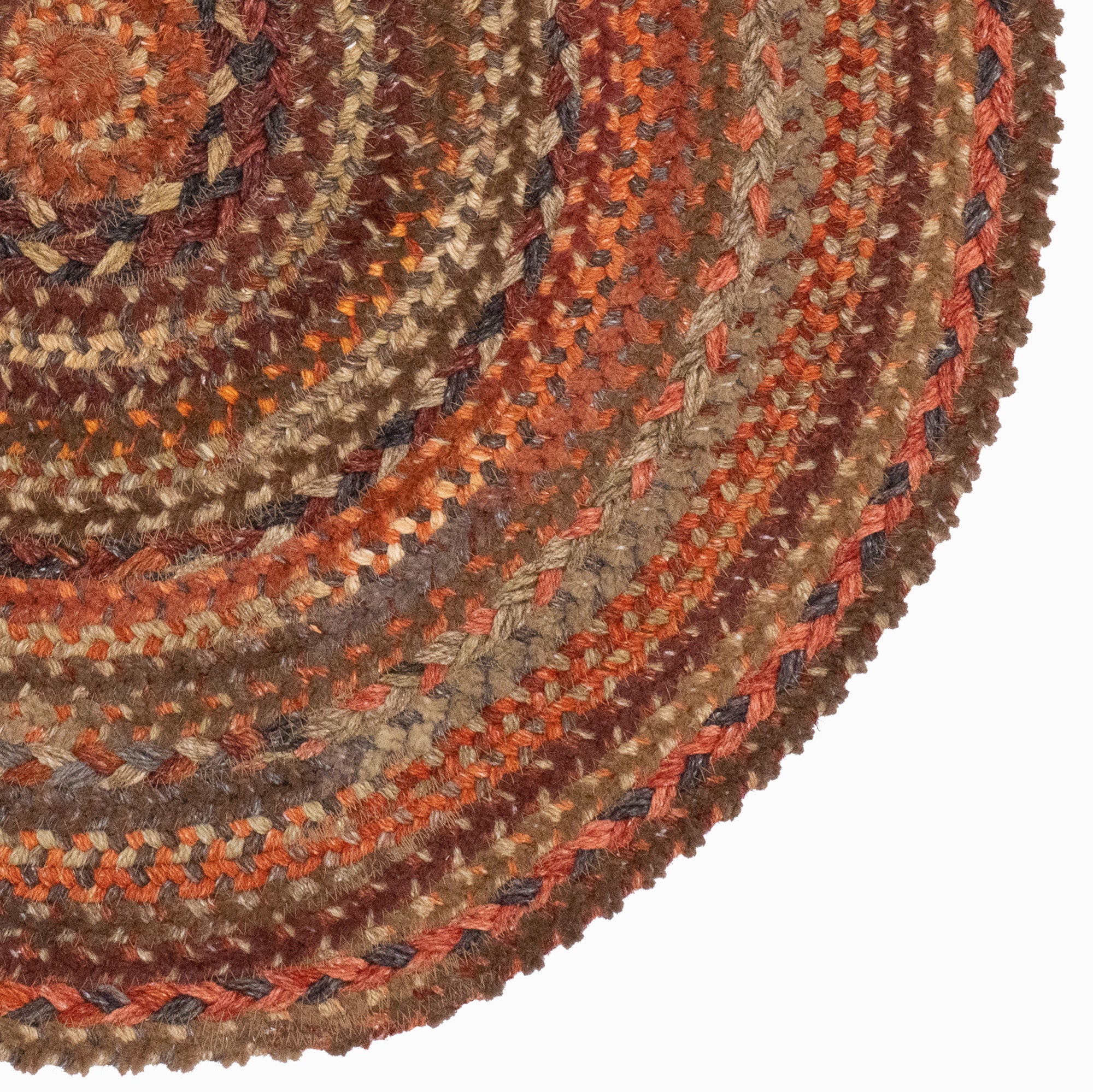 Bayview Cinnabar Braided Rug Round image