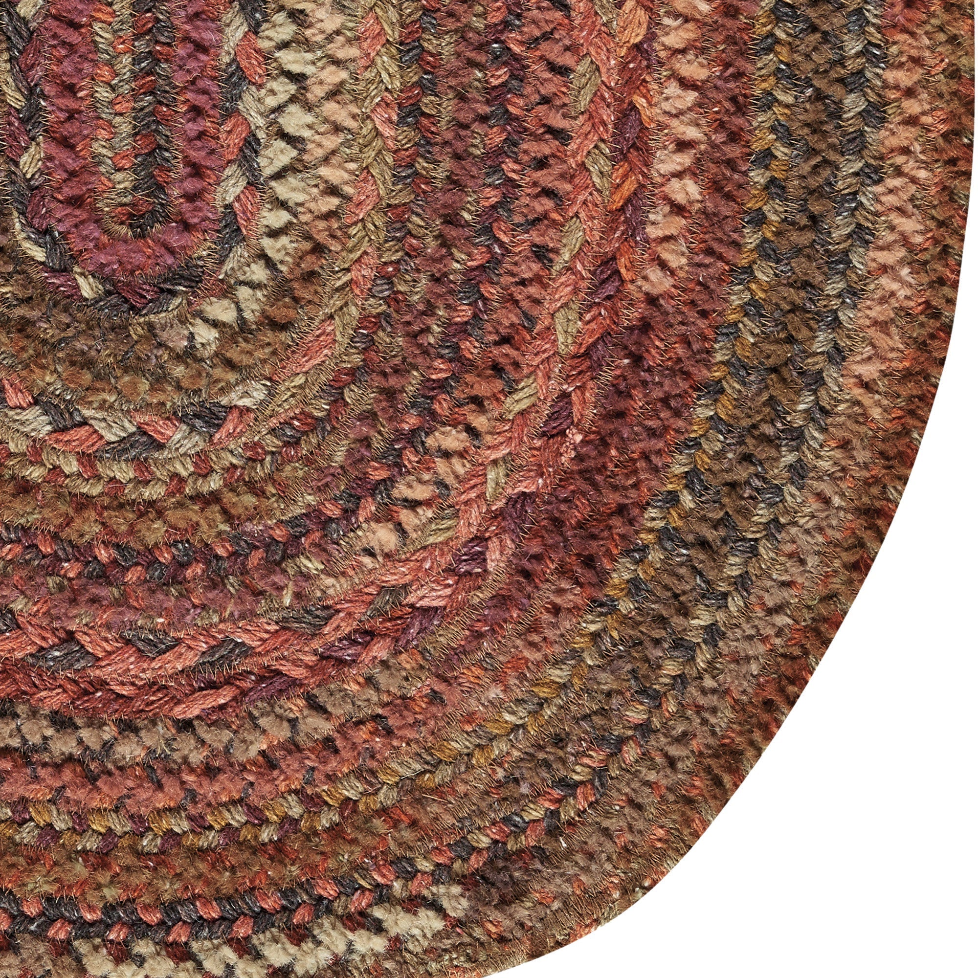 Bayview Cinnabar Braided Rug Oval image