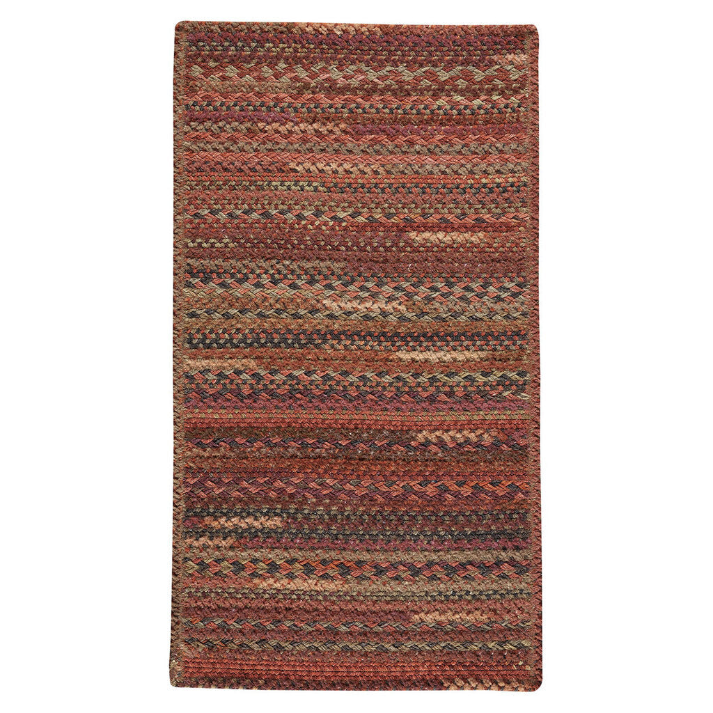 Bayview Cinnabar Braided Rug Cross Sewn Rectangle image