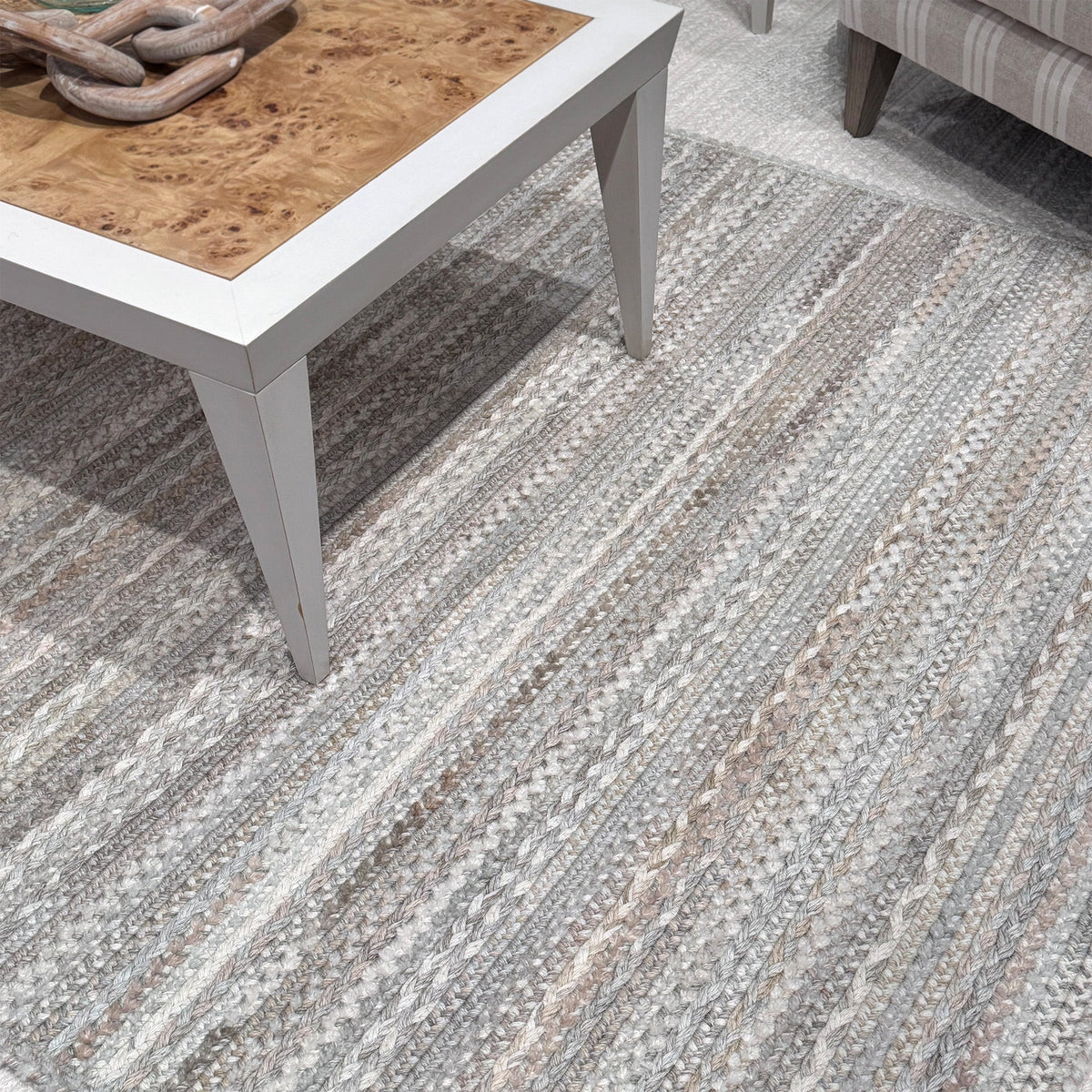 Bayview Linen Braided Rug Cross Sewn Rectangle image
