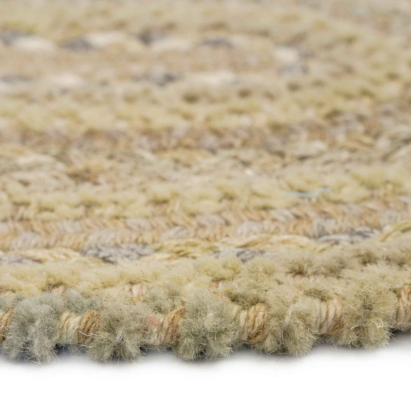 Bayview Neutral Braided Rug Oval Cross Section image