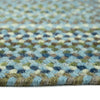 Homecoming Sky Blue Braided Rug Concentric Cross Section image