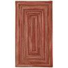 Homecoming Rosewood Red Braided Rug Concentric image