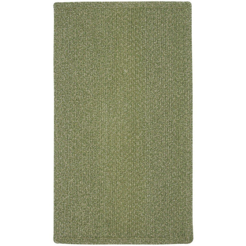 Heathered Sage Green Braided Rug Rectangle image