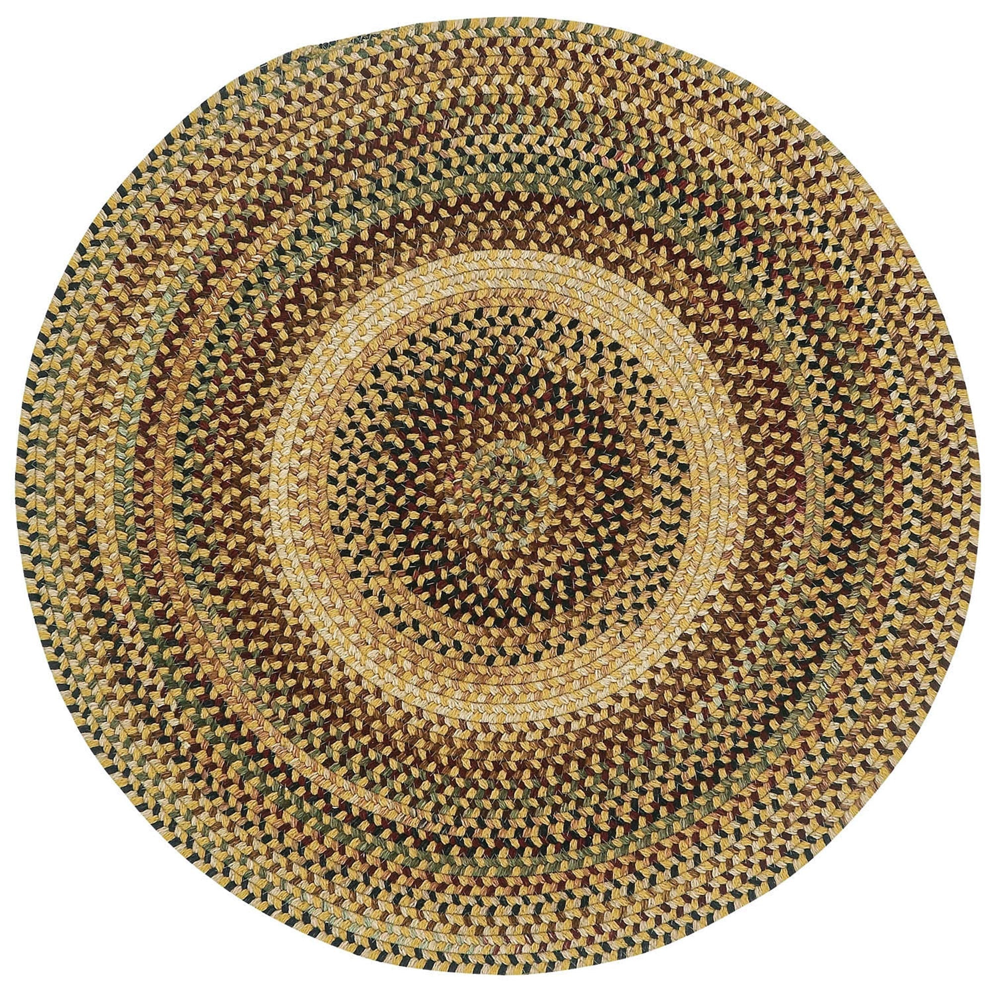 Gramercy Gold Braided Rug Round image