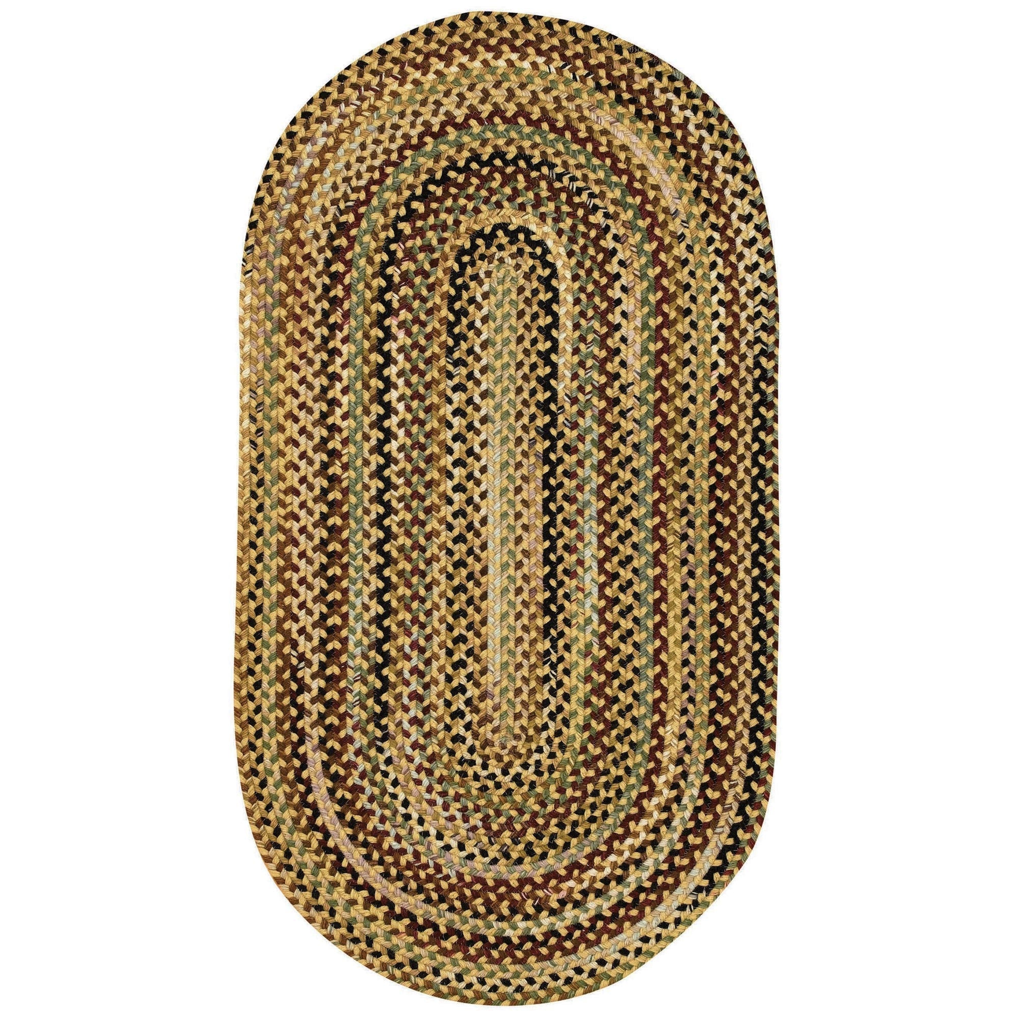 Gramercy Gold Braided Rug Oval image