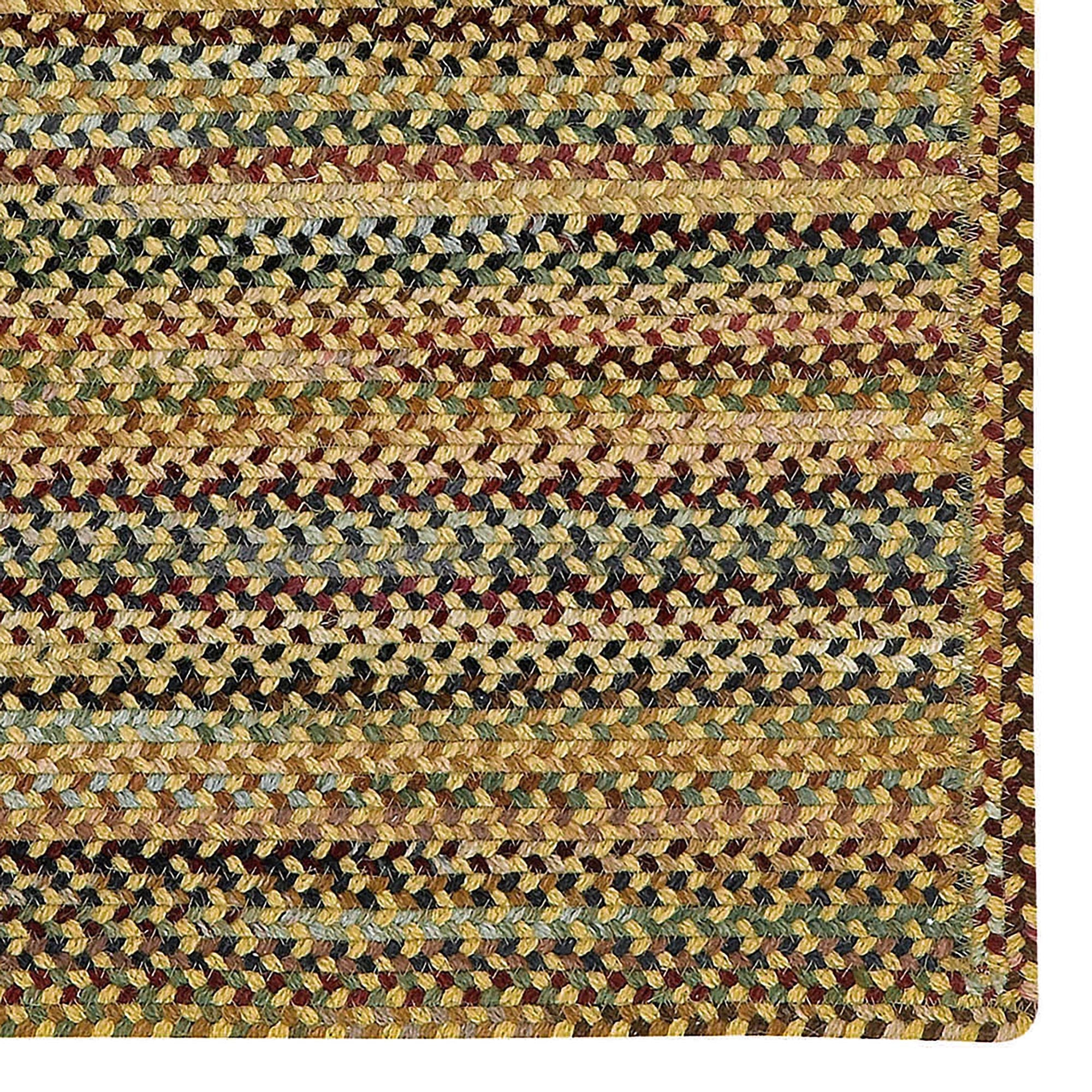 Gramercy Gold Braided Rug Cross Sewn Rectangle image