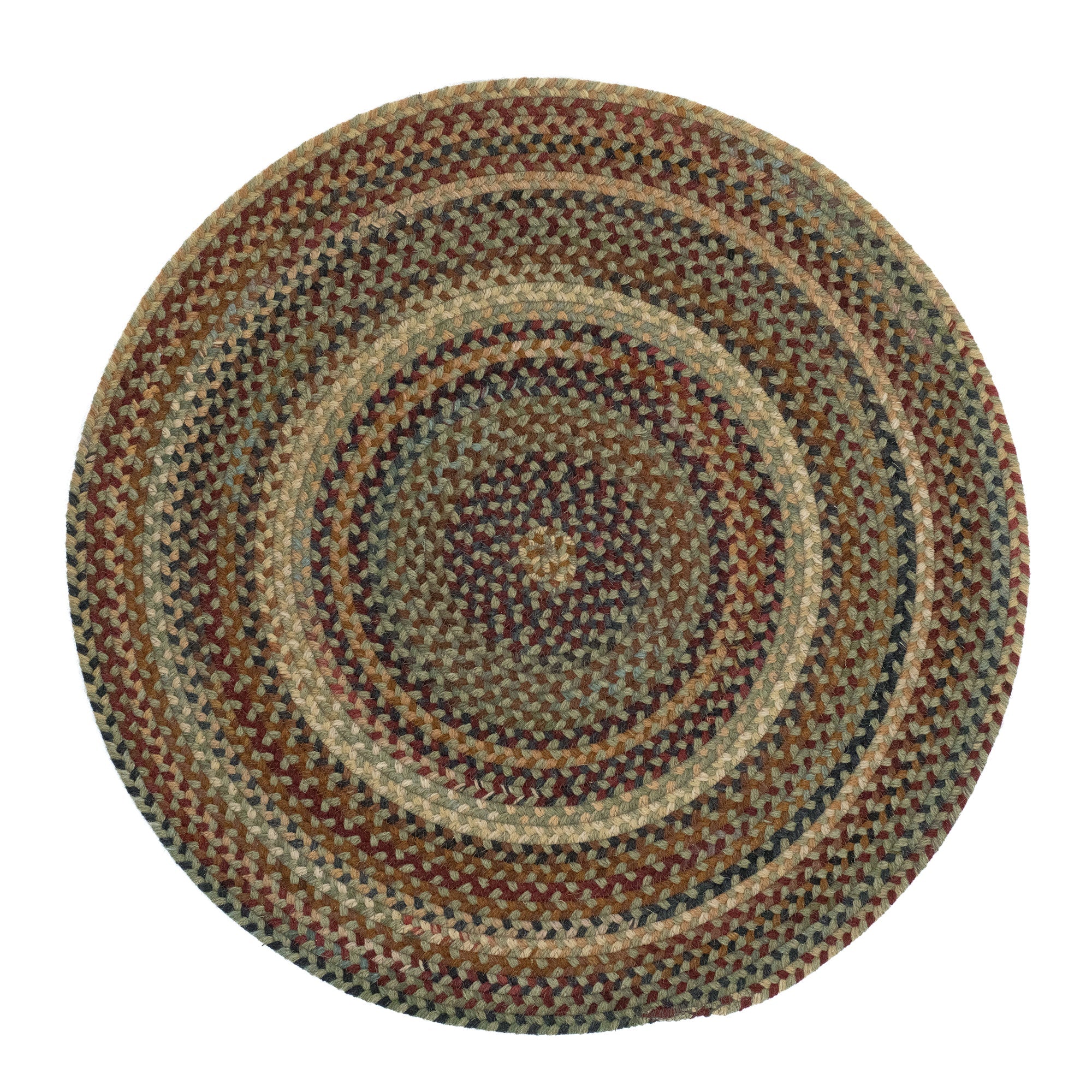 Gramercy Sage Braided Rug Oval image