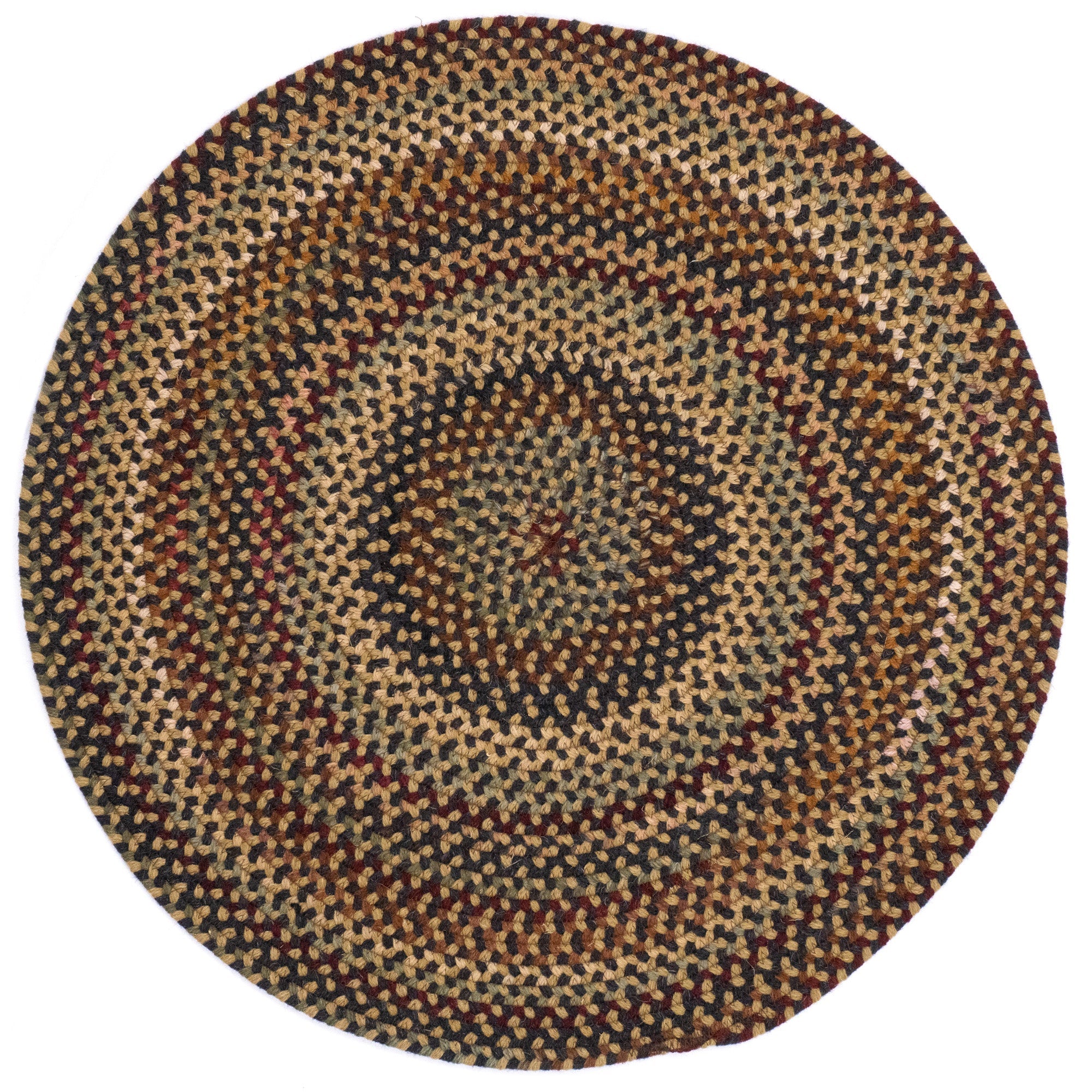 Gramercy Black Braided Rug Oval image