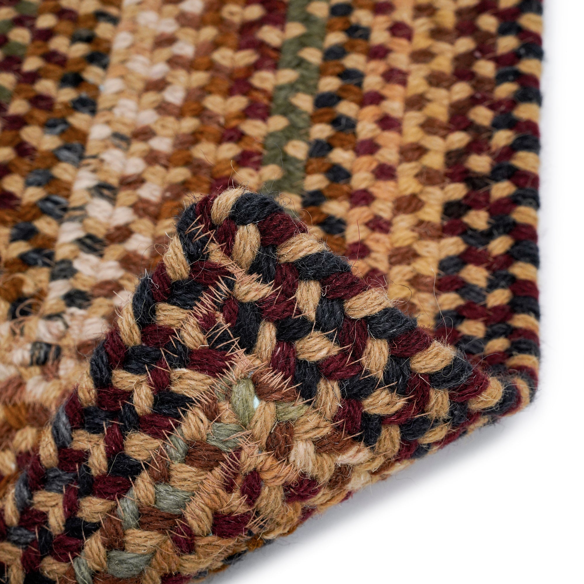 Gramercy Tan Braided Rug Concentric Rectangle image