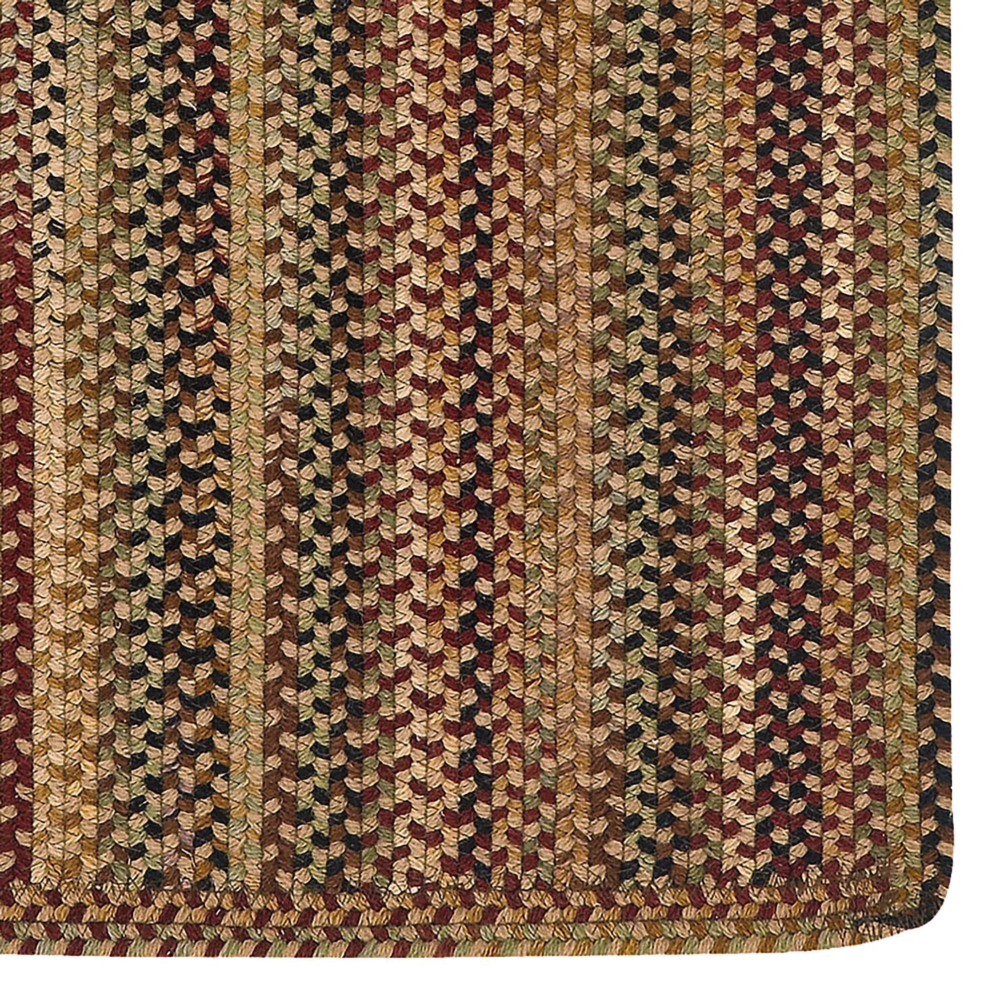 Gramercy Tan Braided Rug Vertical Stripe Rectangle image