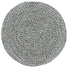 Sea Glass Smoky Quartz Braided Rug Round image