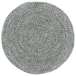 Sea Glass Smoky Quartz Braided Rug Round image