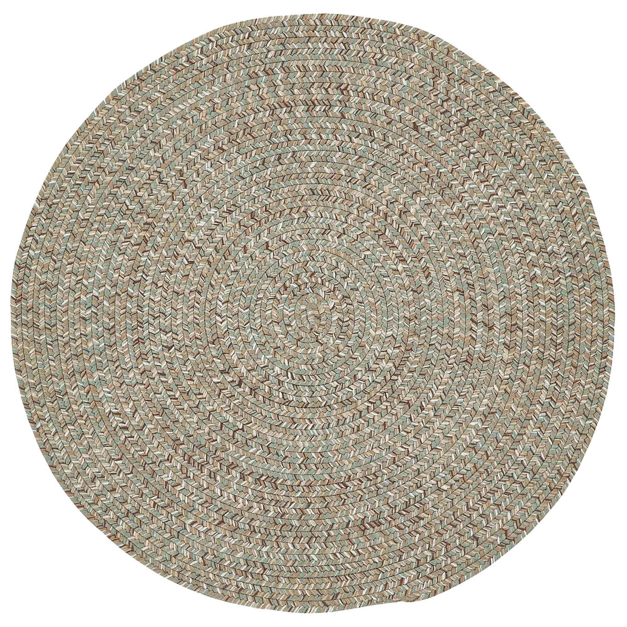 Sea Glass Spa Braided Rug Round image