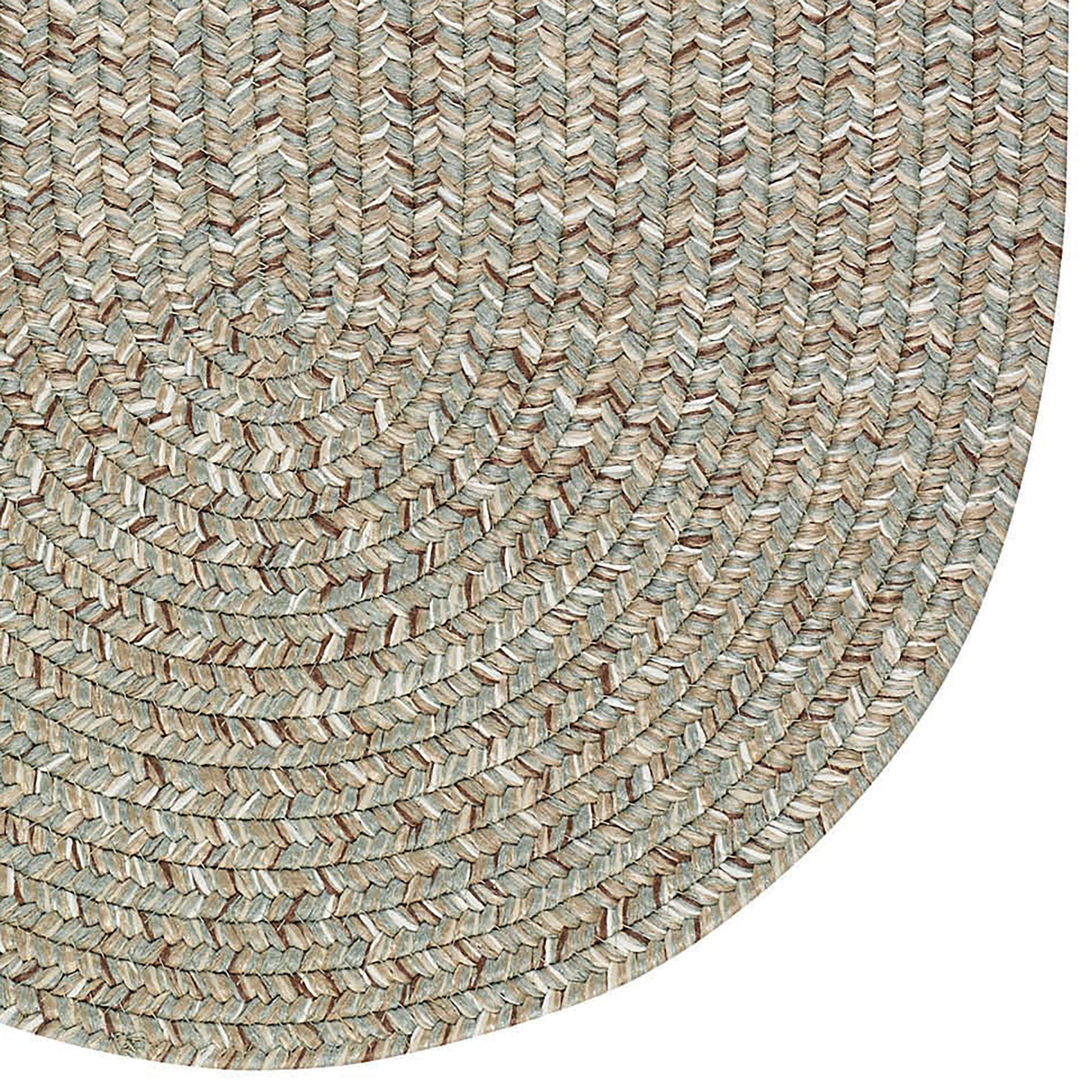 Sea Glass Spa Braided Rug Oval image