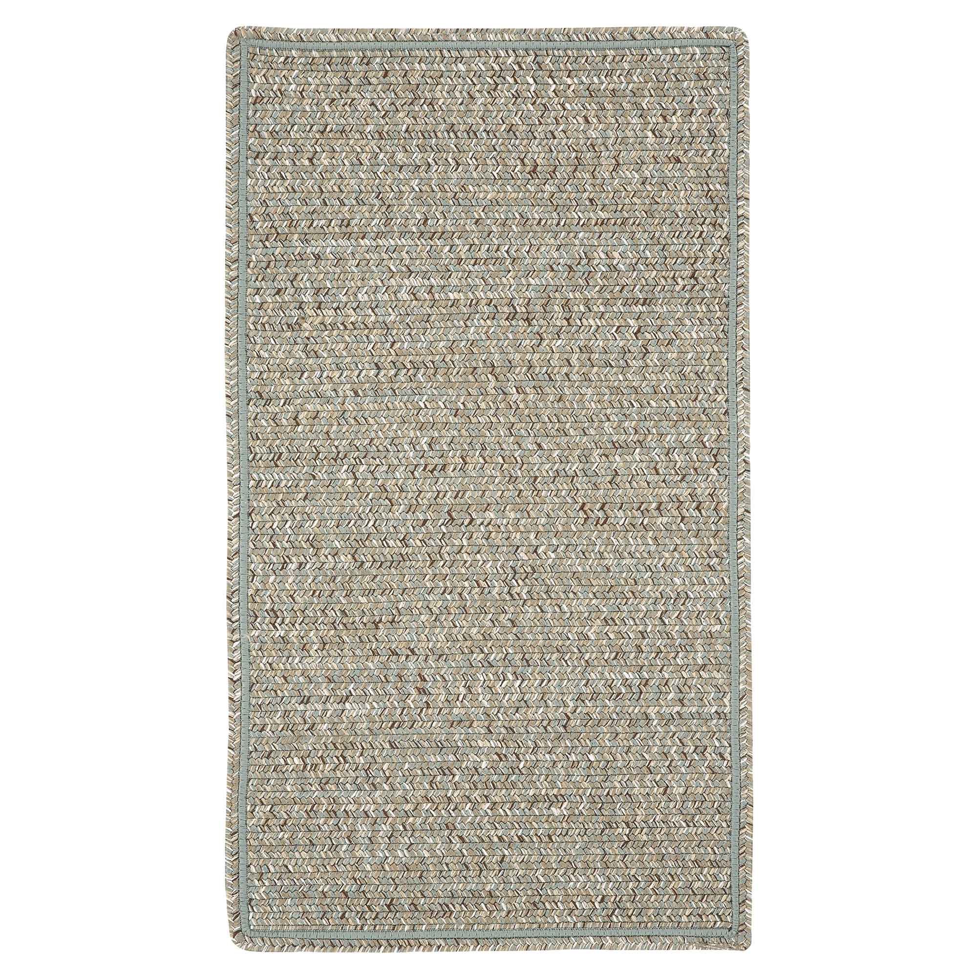 Sea Glass Spa Braided Rug Cross Sewn Rectangle image