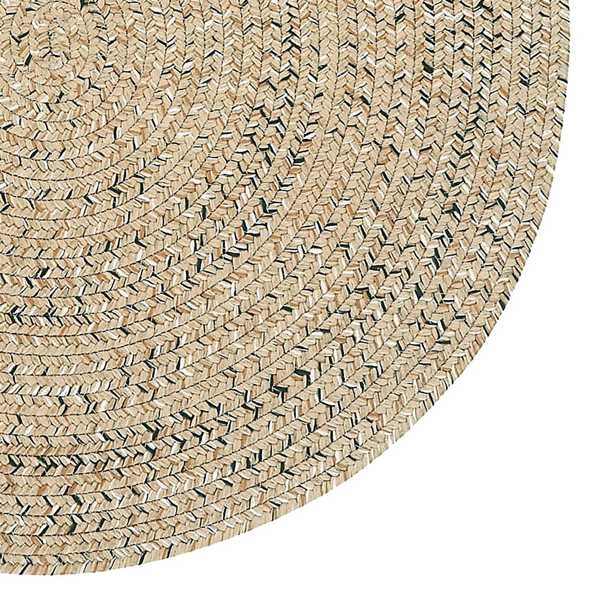 Sea Glass Shell Braided Rug Round image