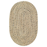 Sea Glass Shell Braided Rug Oval image