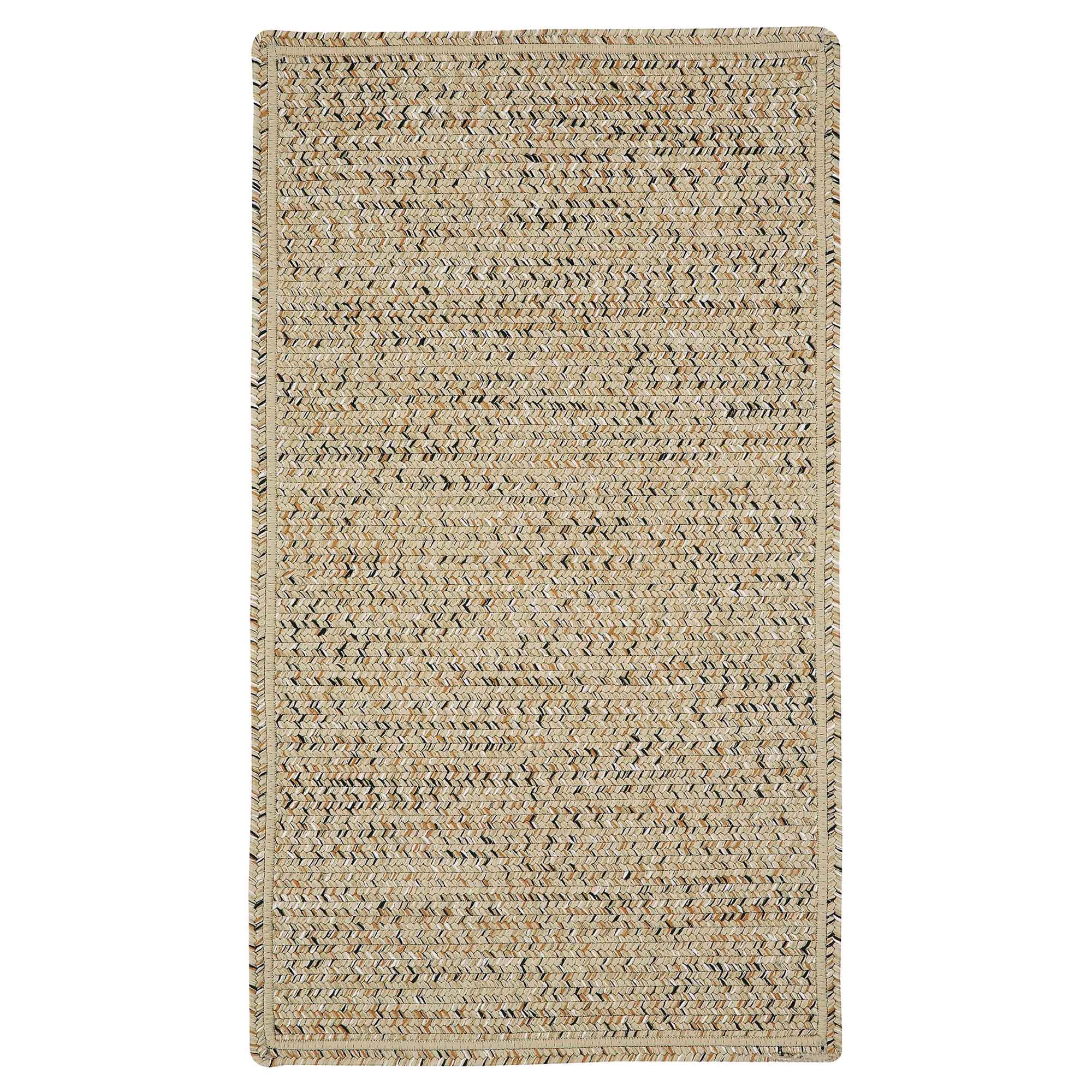 Sea Glass Shell Braided Rug Cross Sewn Rectangle image