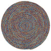 Sea Glass Fiesta Bright Multi Braided Rug Round image