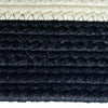 Timeless Black Braided Rug Concentric Cross Section image