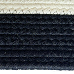 Timeless Black Braided Rug Concentric Cross Section image