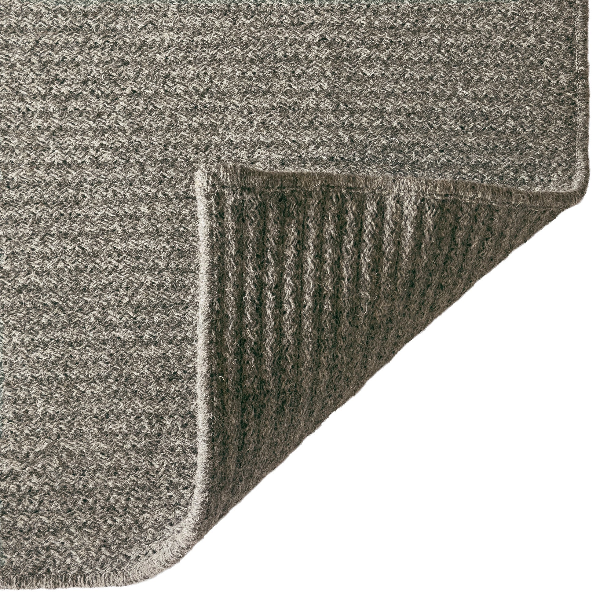 Westerly Dk. Grey Braided Rug Cross Sewn Rectangle image
