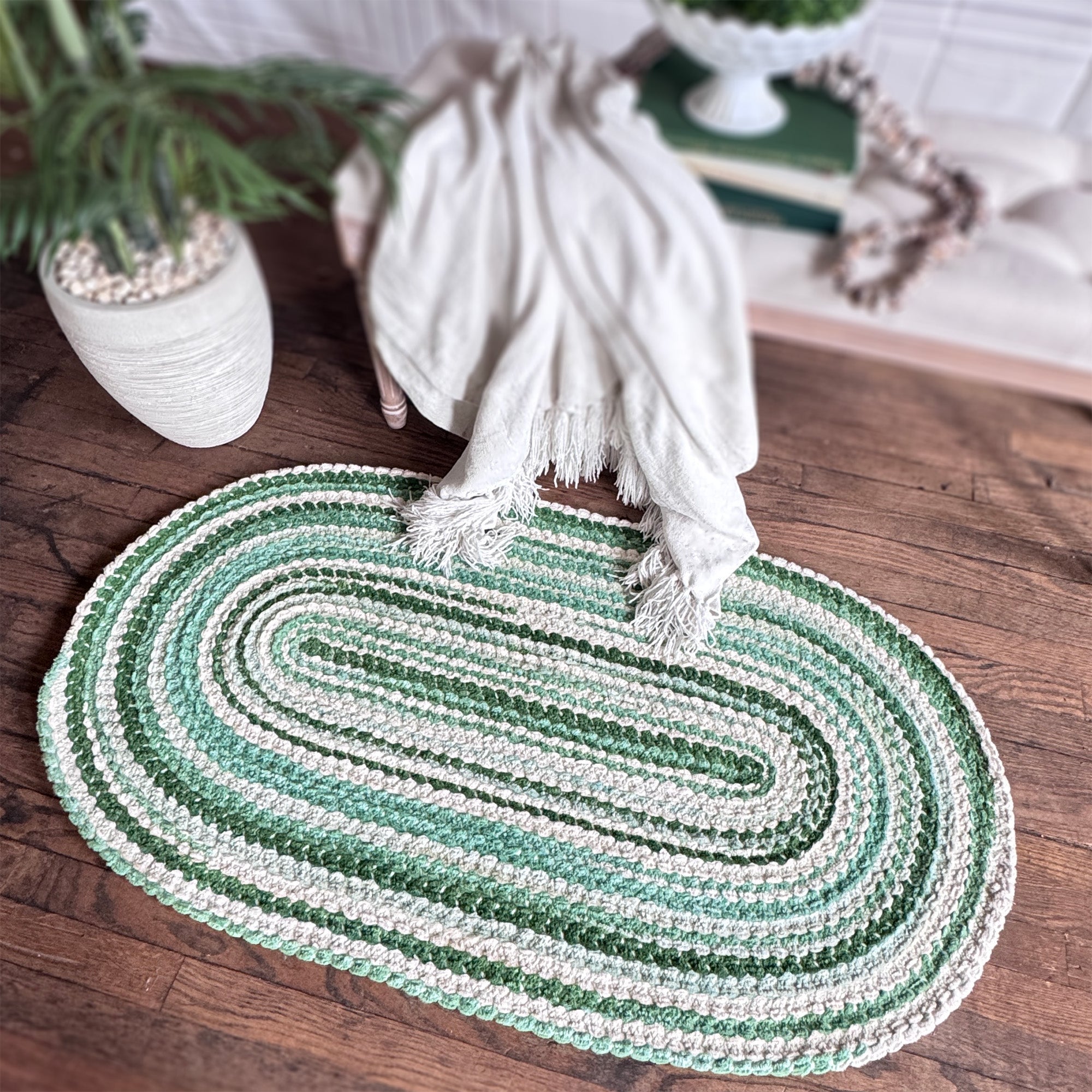 Crafted Meadow Braided Rug Oval image