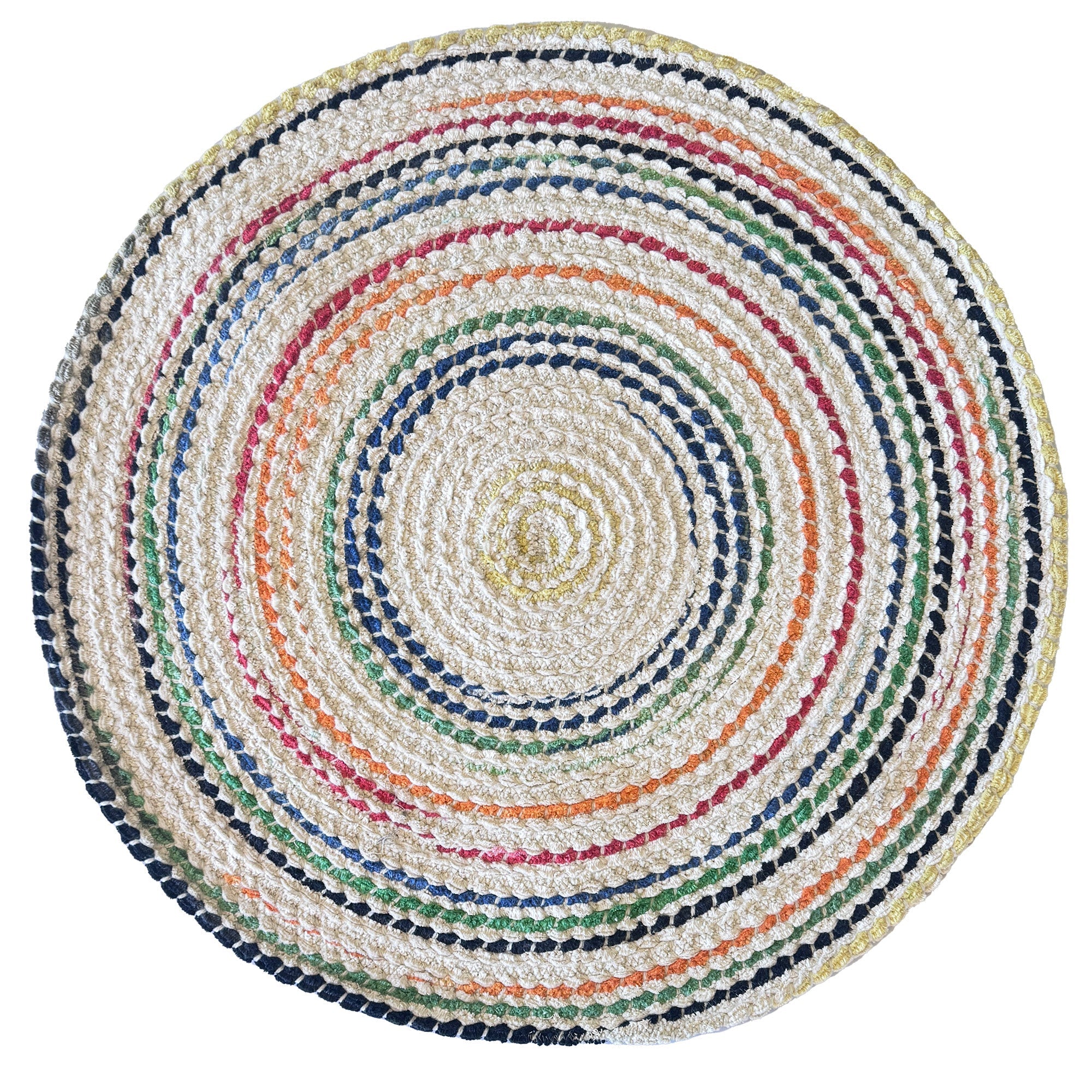 Crafted Vivid Braided Rug Round image