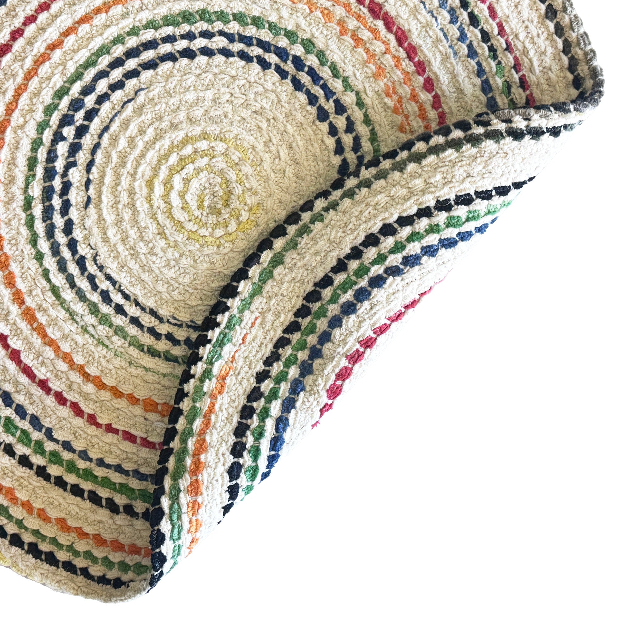 Crafted Vivid Braided Rug Round image