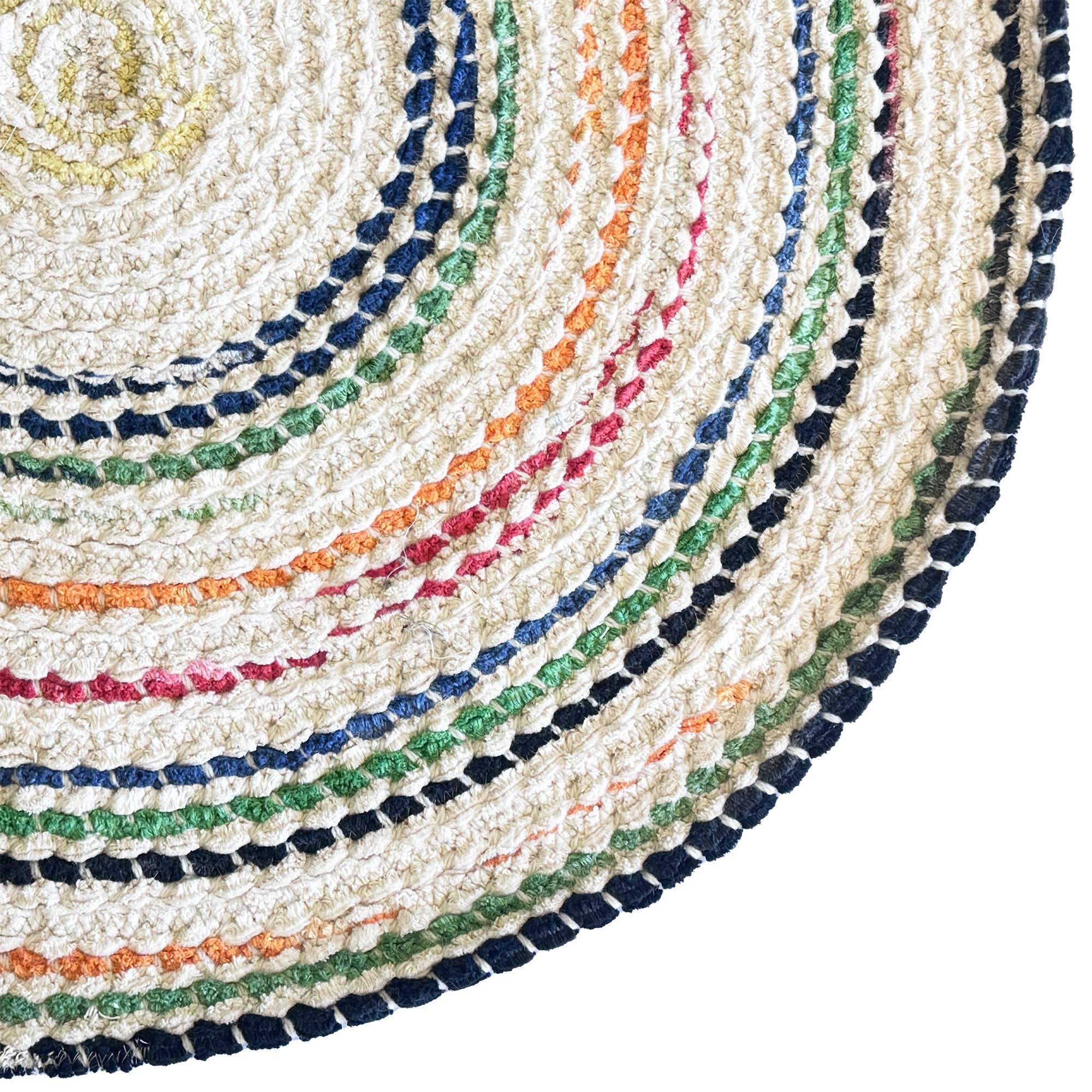 Crafted Vivid Braided Rug Round image