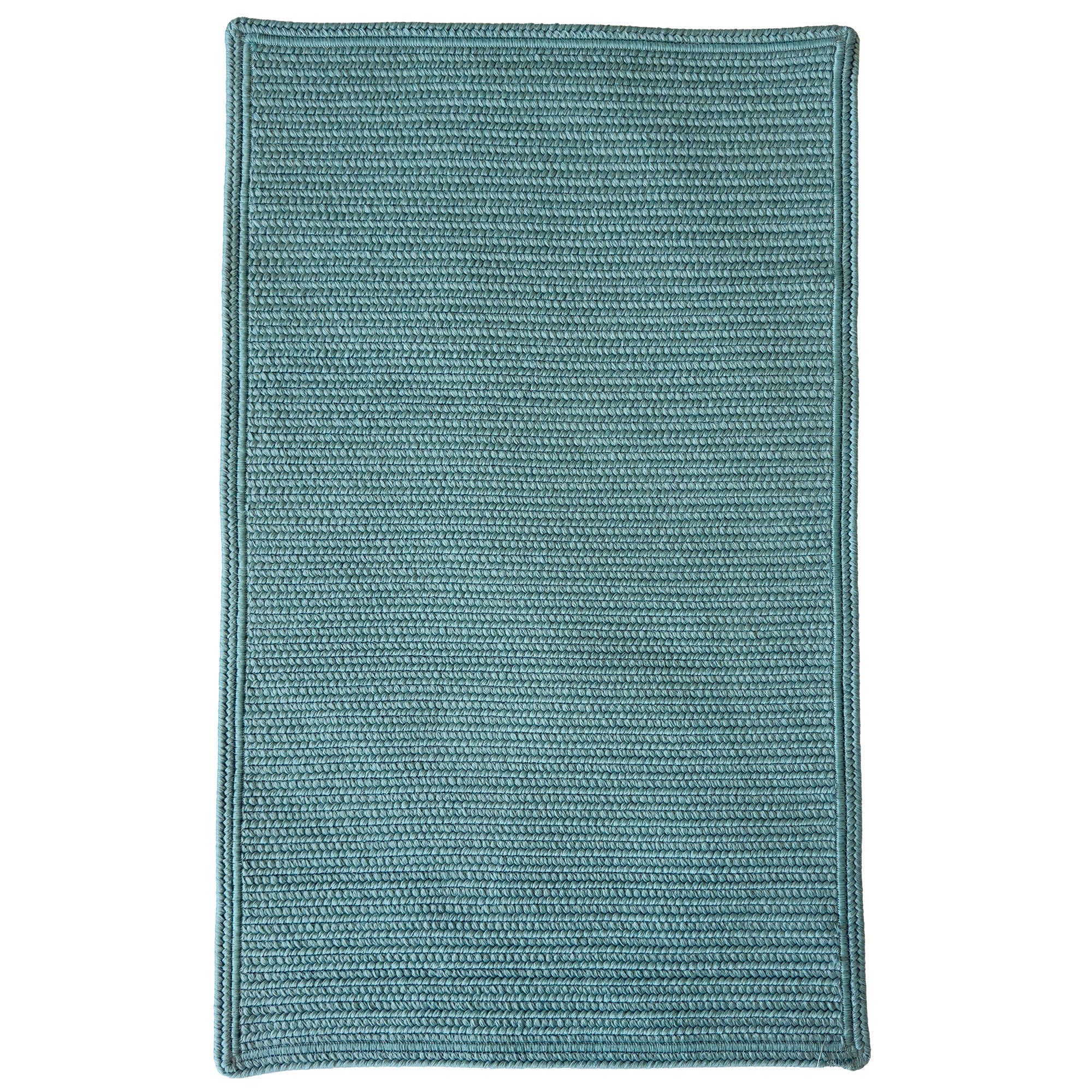 Shoreline Seafoam Braided Rug Cross Sewn Rectangle image