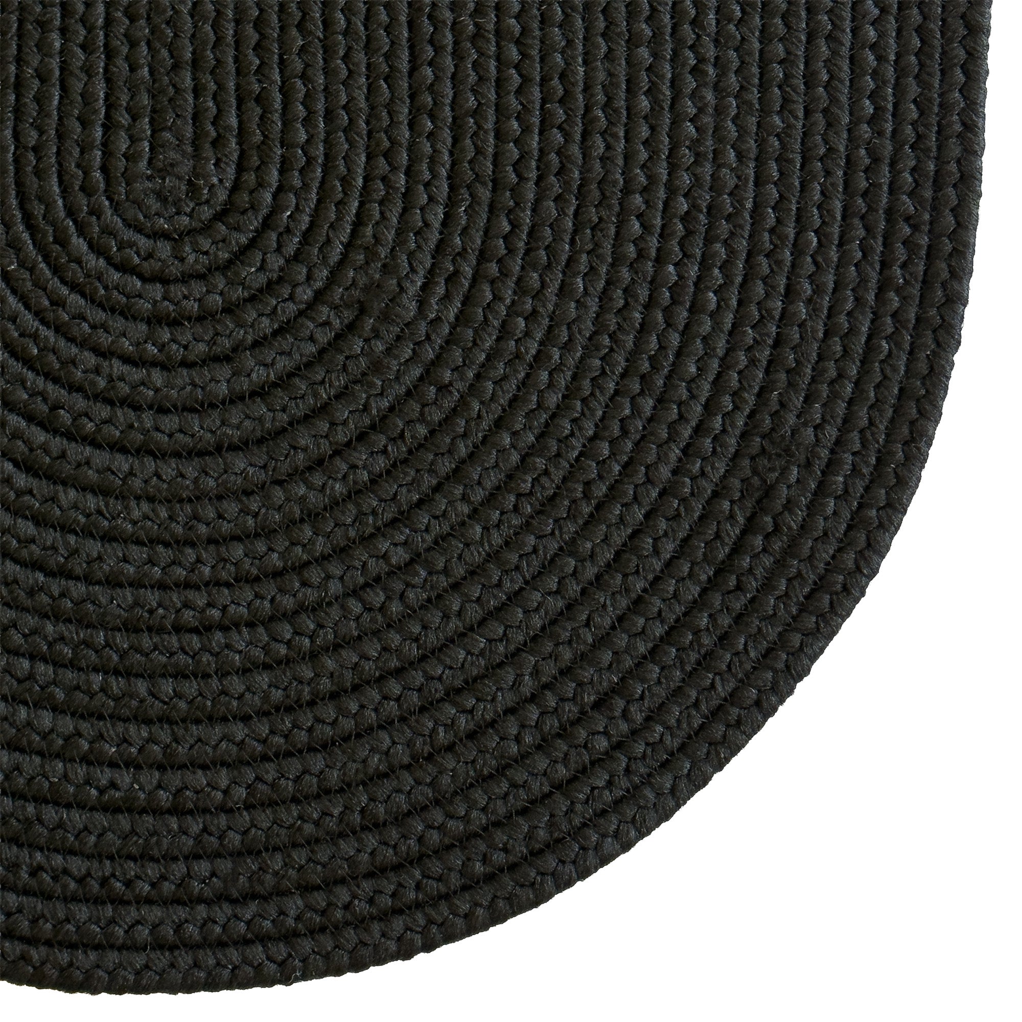 Shoreline Black Braided Rug Oval image