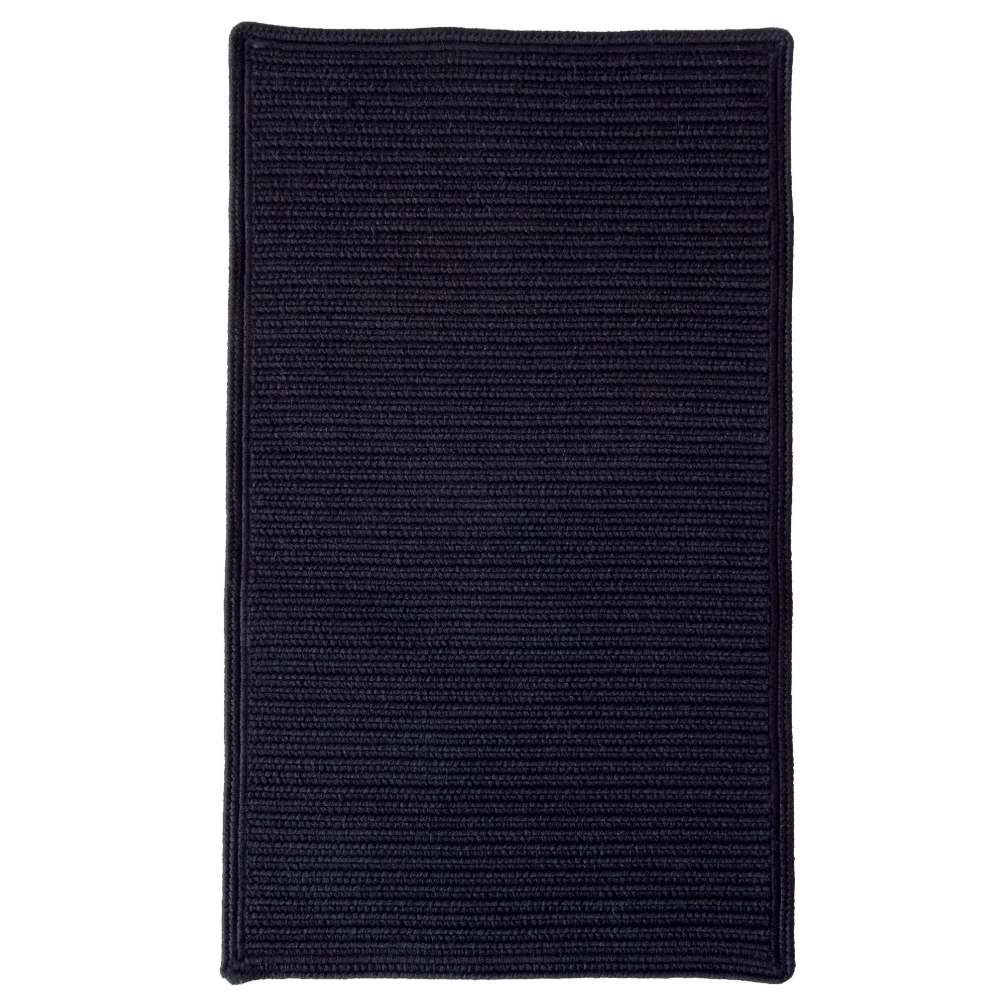 Shoreline Black Braided Rug Cross Sewn Rectangle image