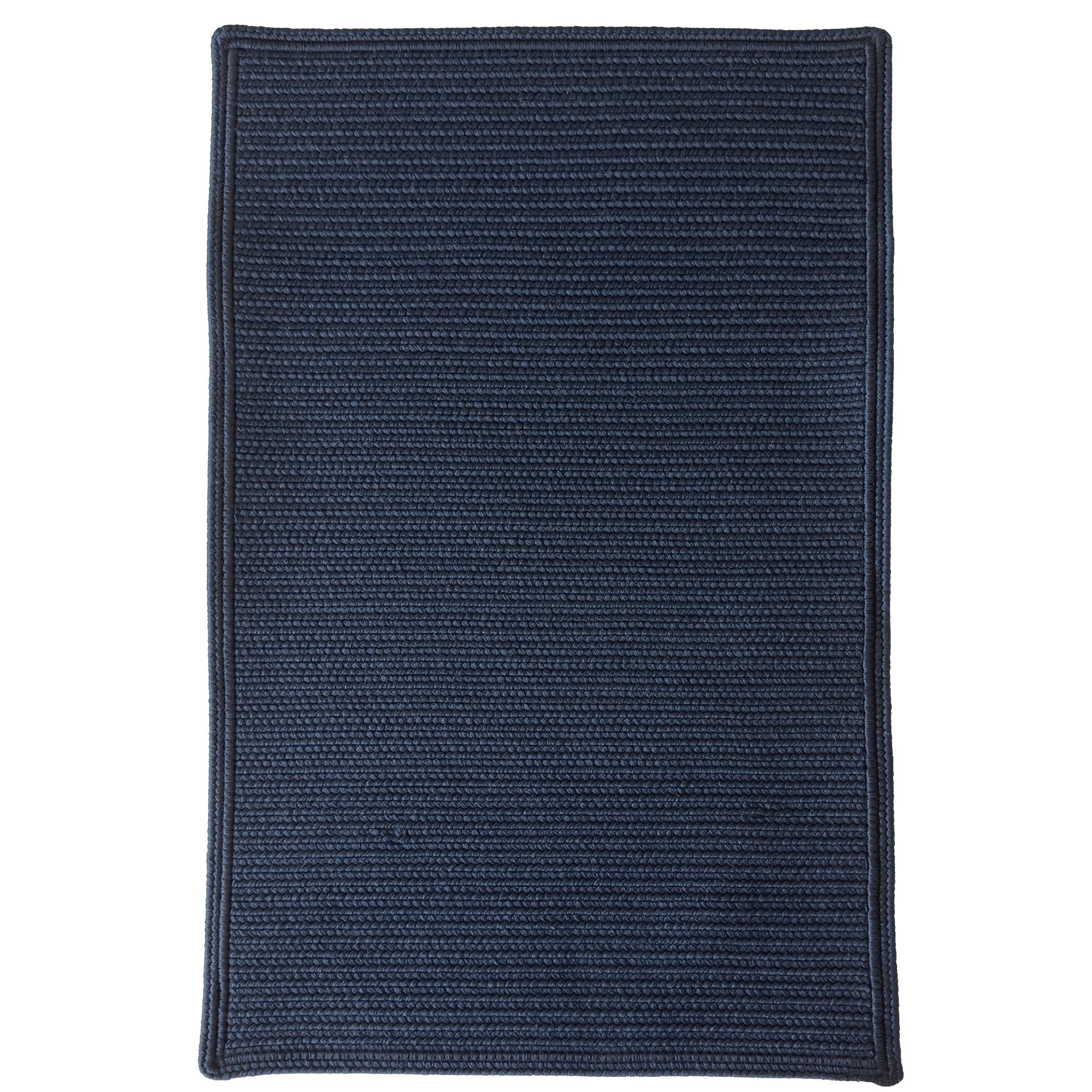 Shoreline Navy Braided Rug Cross Sewn Rectangle image