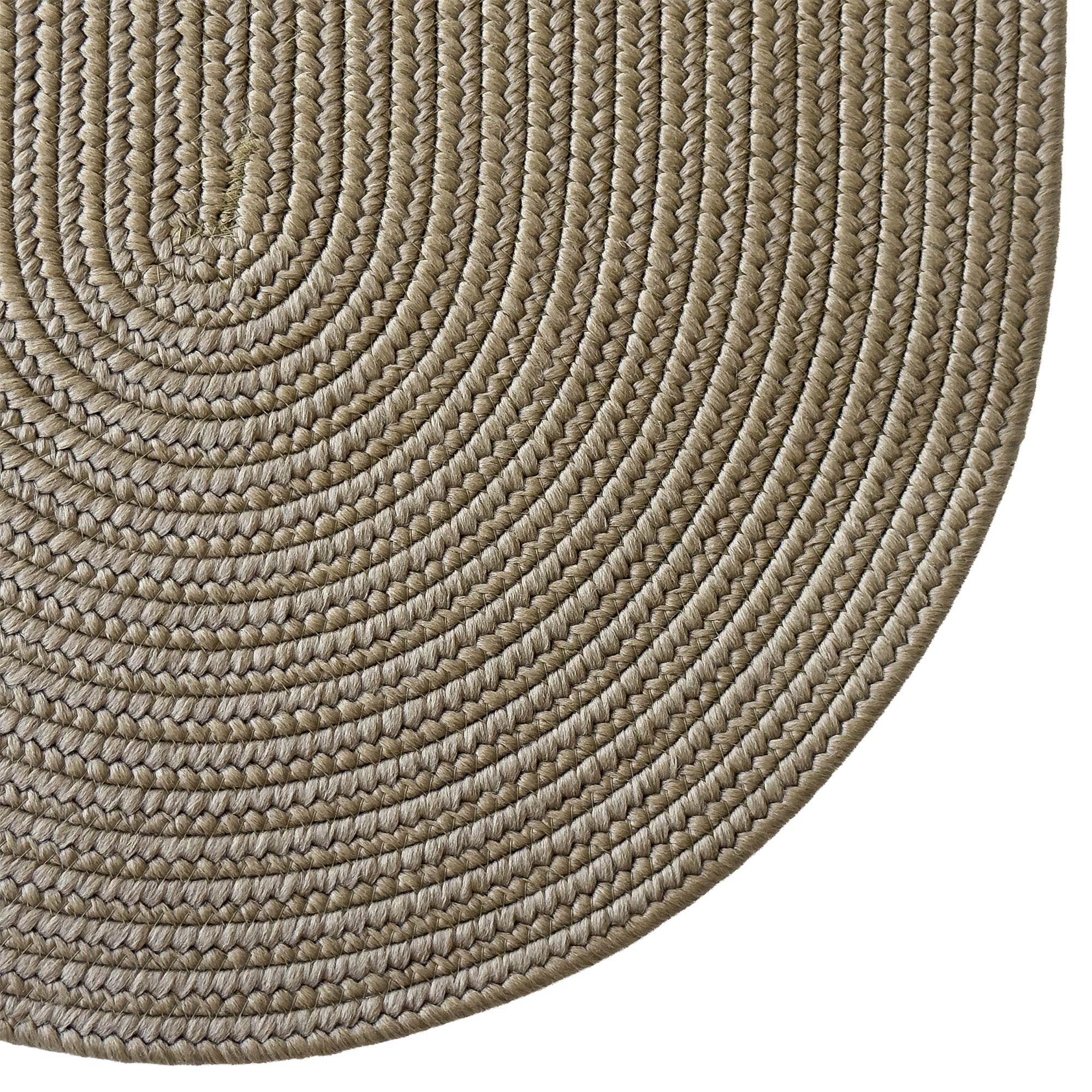 Shoreline Khaki Braided Rug Oval image