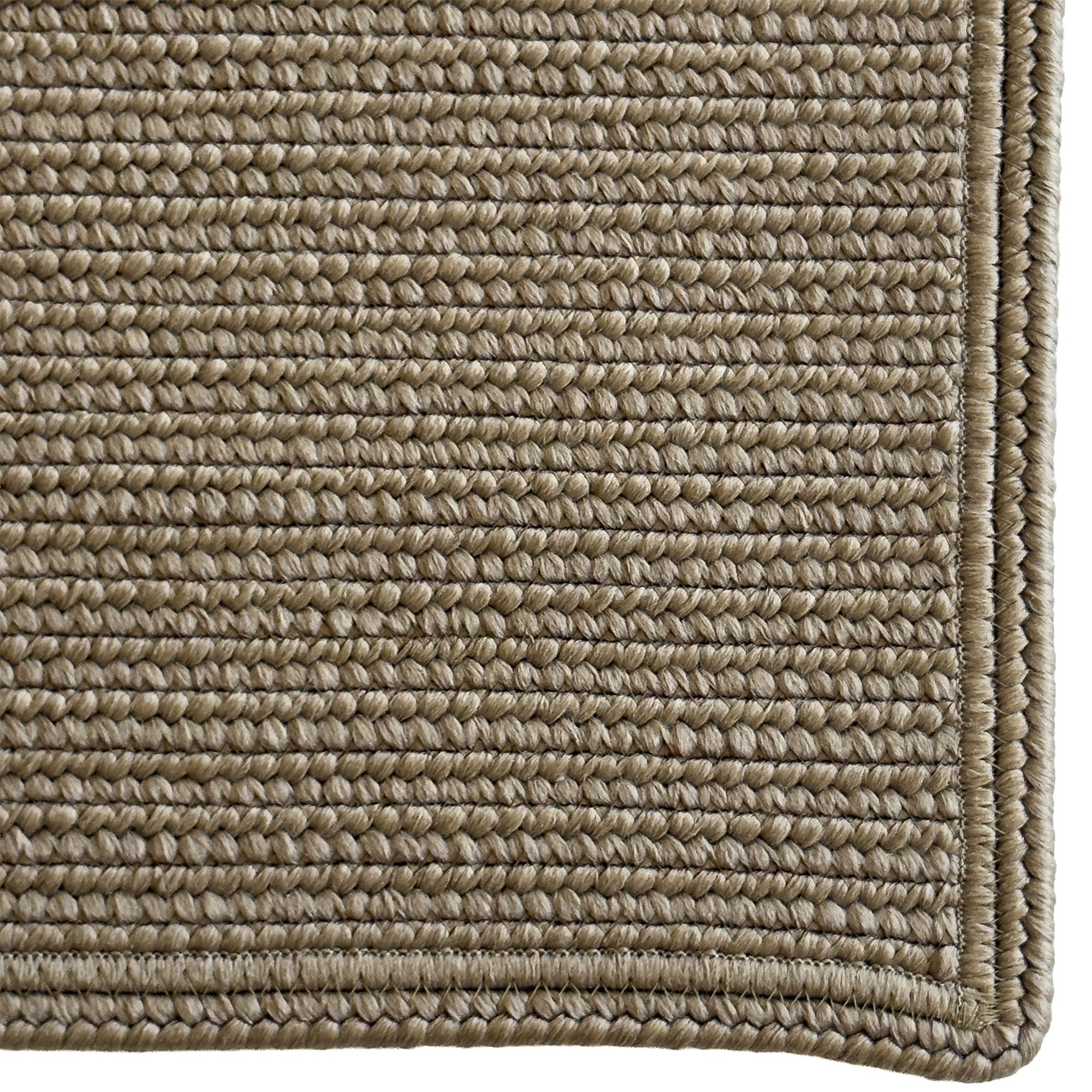 Shoreline Khaki Braided Rug Cross Sewn Rectangle image