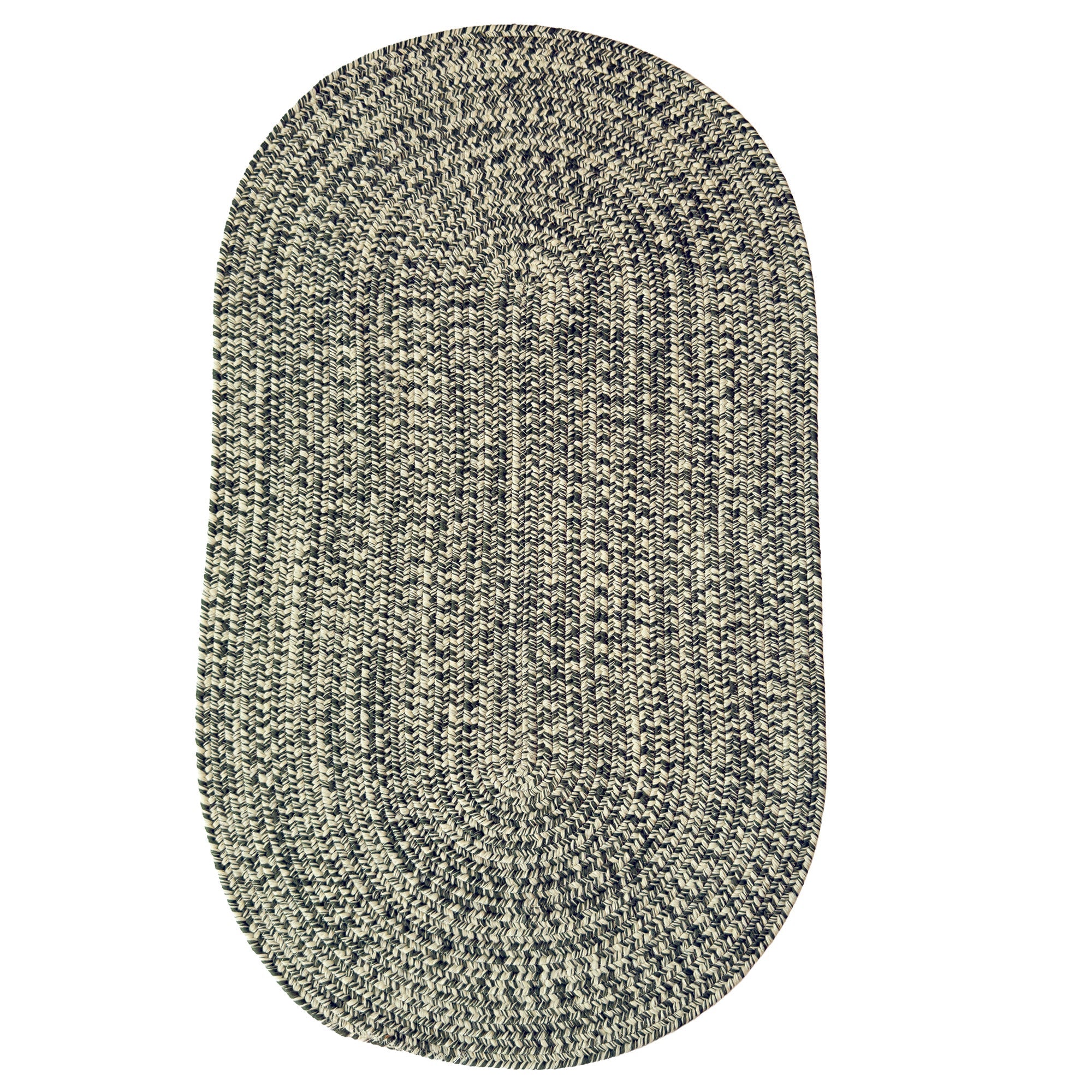 Beach Barn Tweed Seaweed Braided Rug Oval image