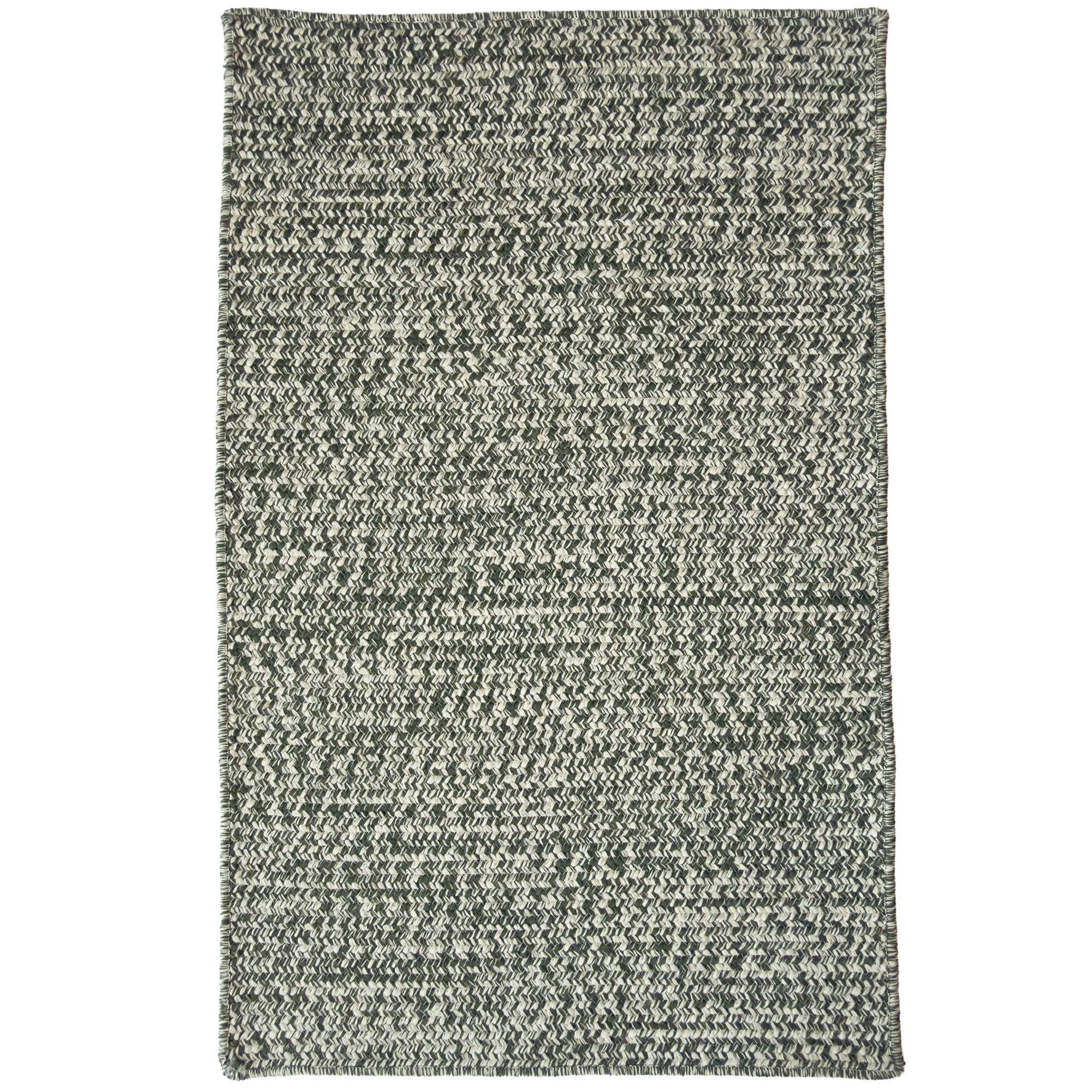 Beach Barn Tweed Seaweed Braided Rug Cross Sewn Rectangle image