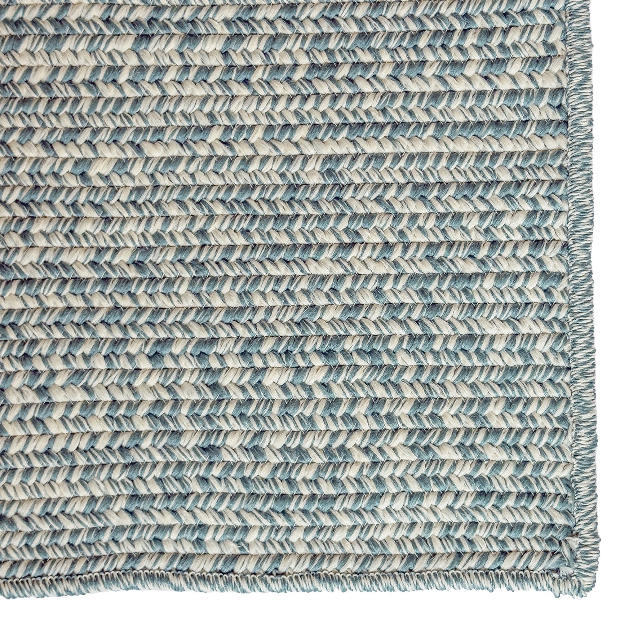 Beach Barn Tweed Lake Braided Rug Cross Sewn Rectangle image