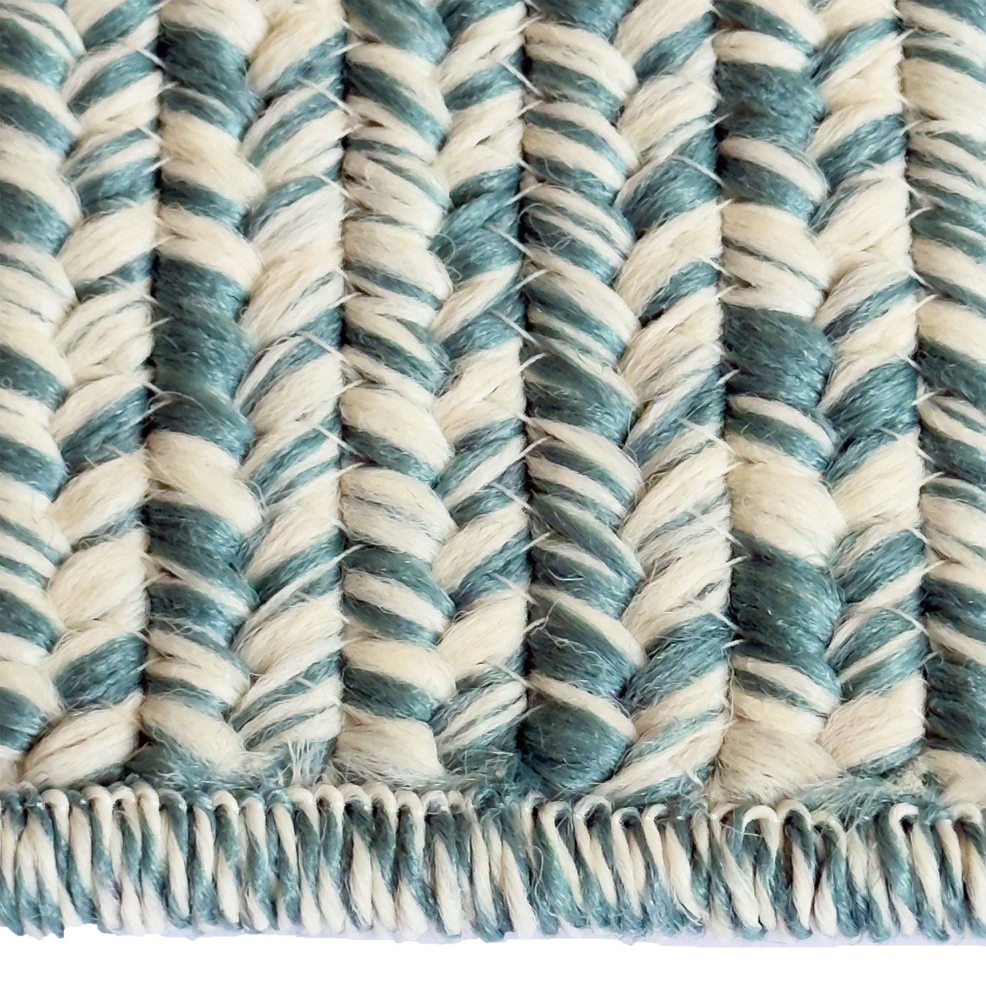 Beach Barn Tweed Lake Braided Rug Cross Sewn Rectangle image