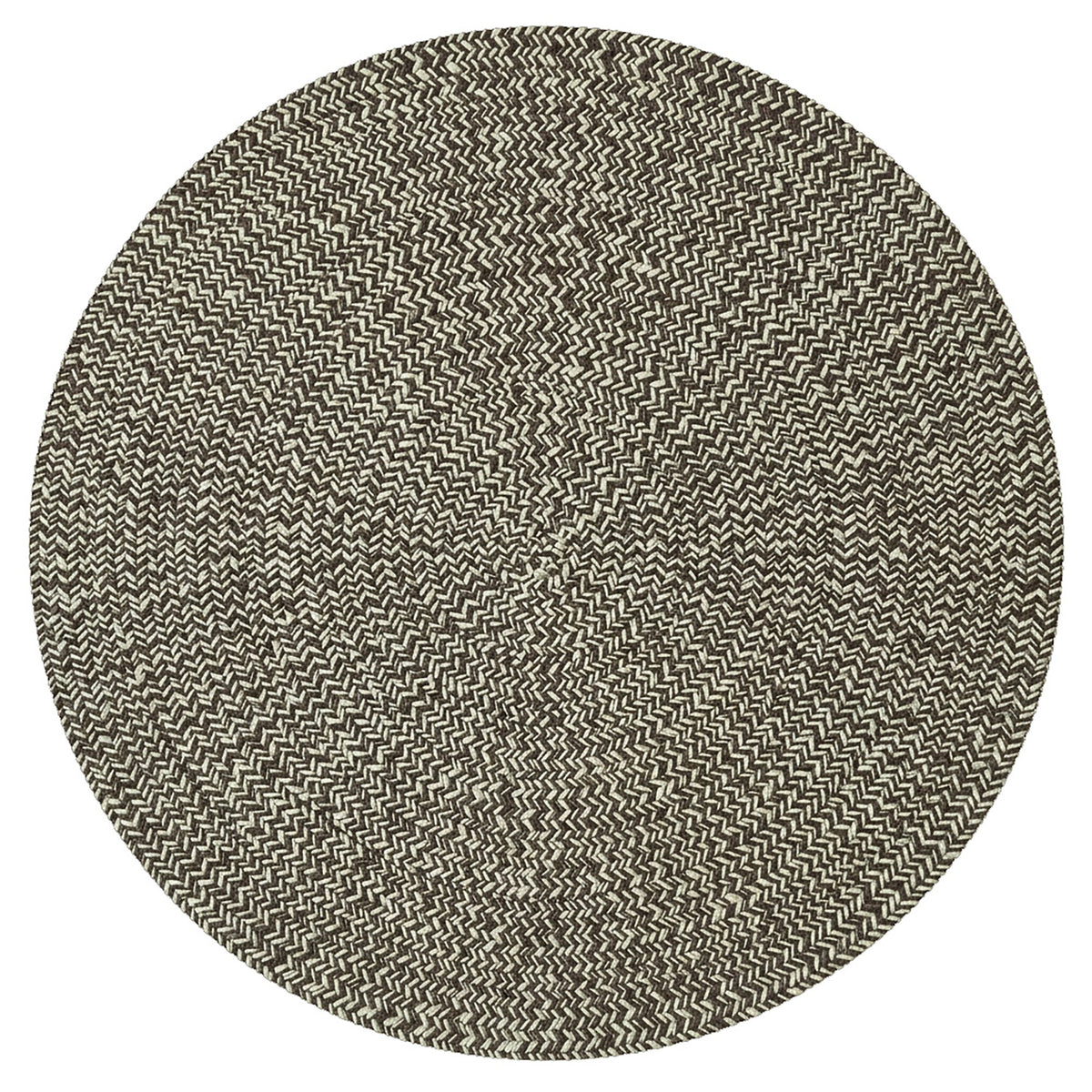 Beach Barn Tweed Driftwood Braided Rug Round image
