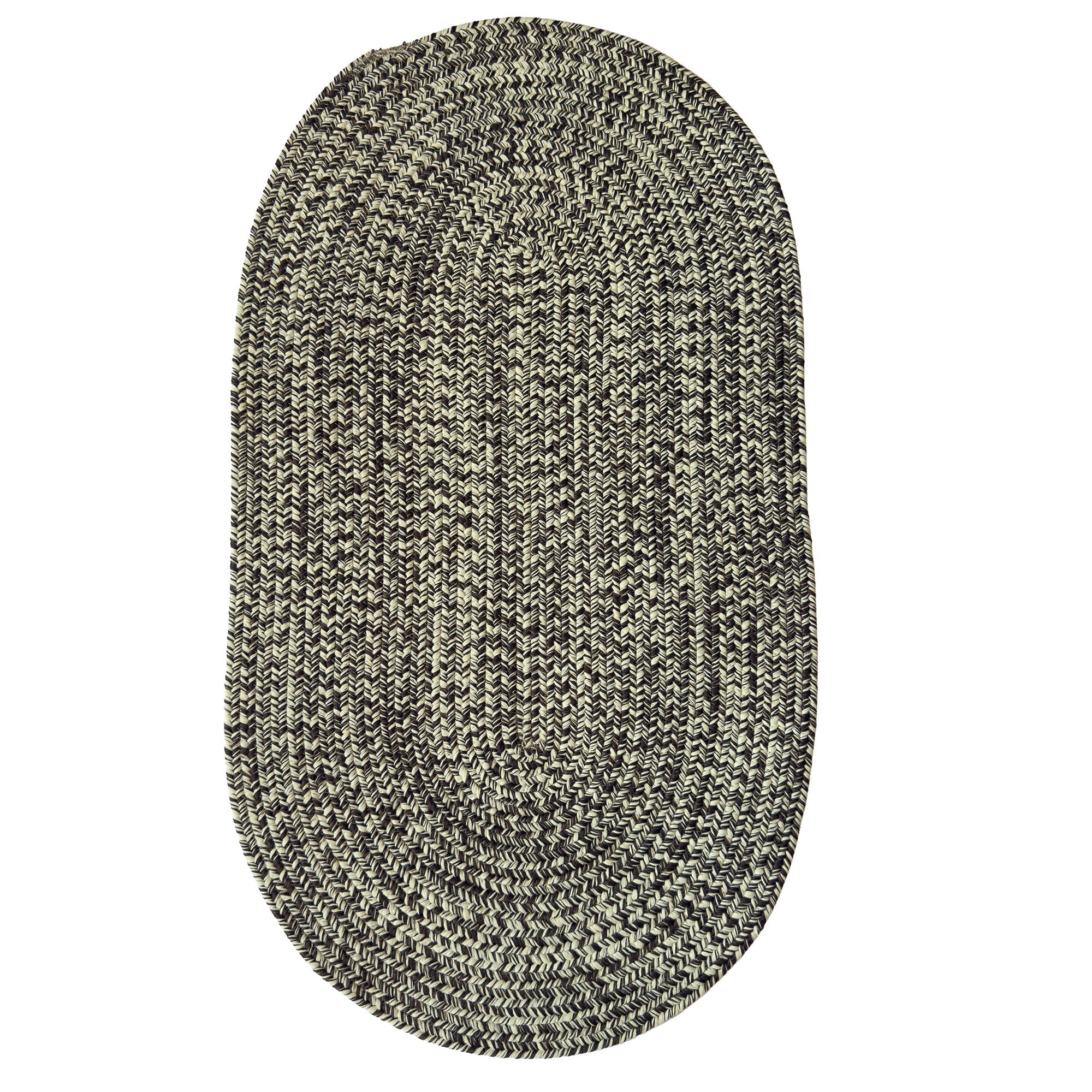 Beach Barn Tweed Driftwood Braided Rug Oval image