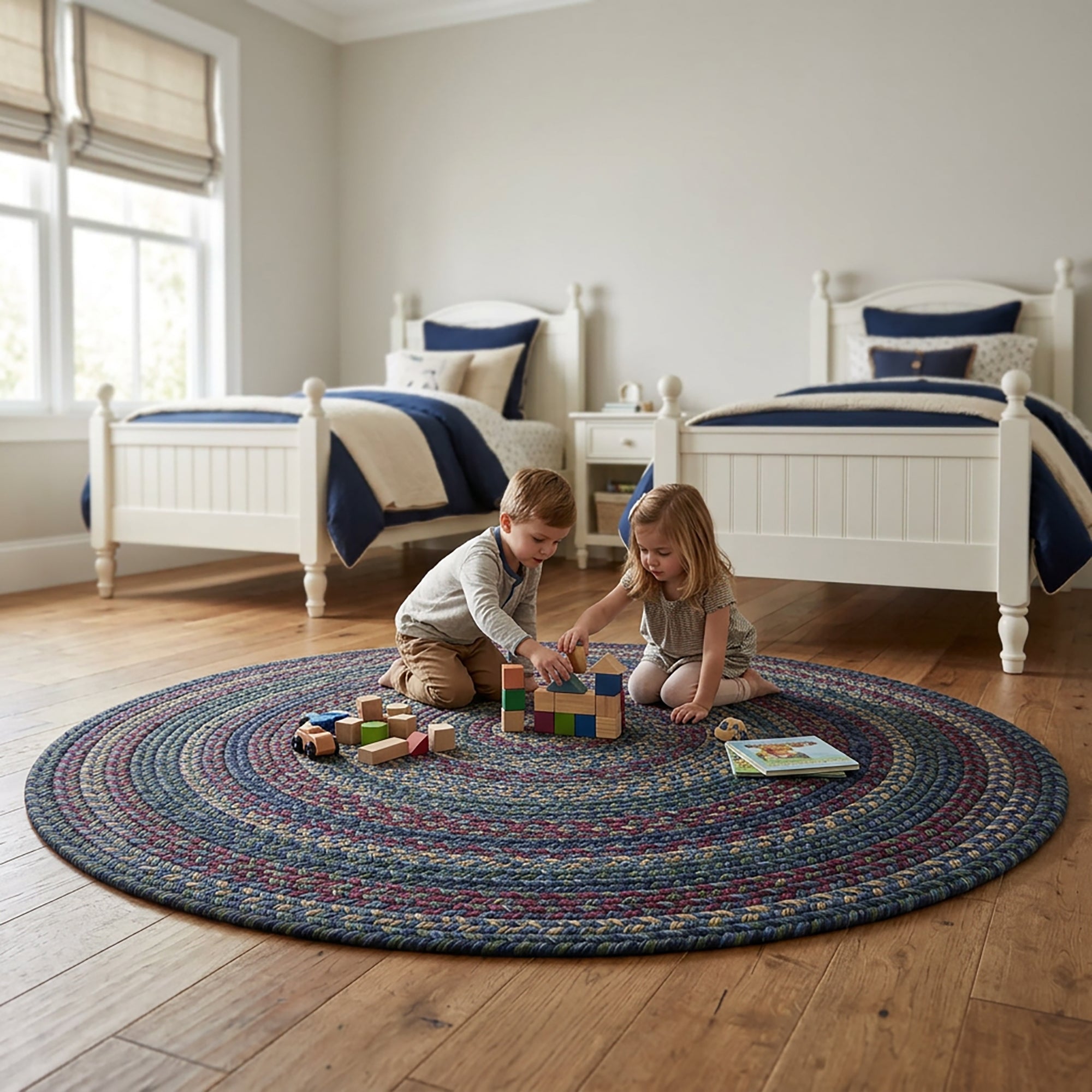 Timber Haven Dark Blue Multi