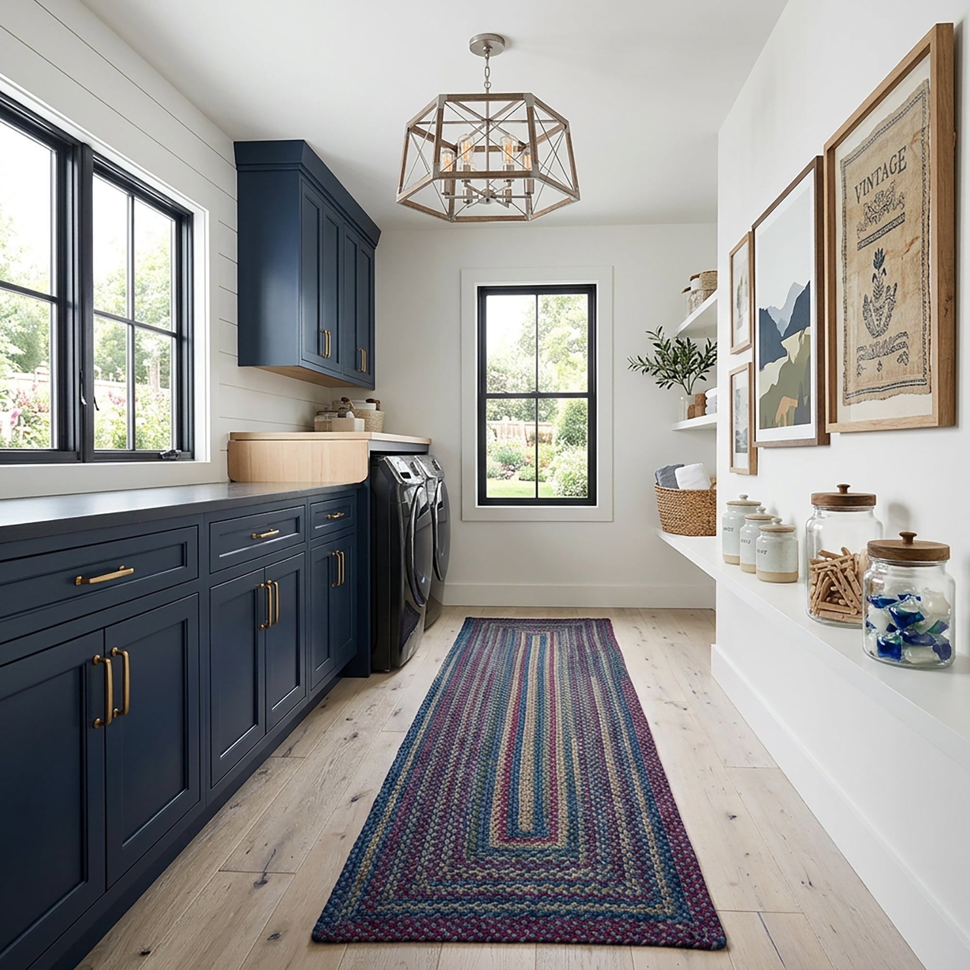 Timber Haven Dark Blue Multi