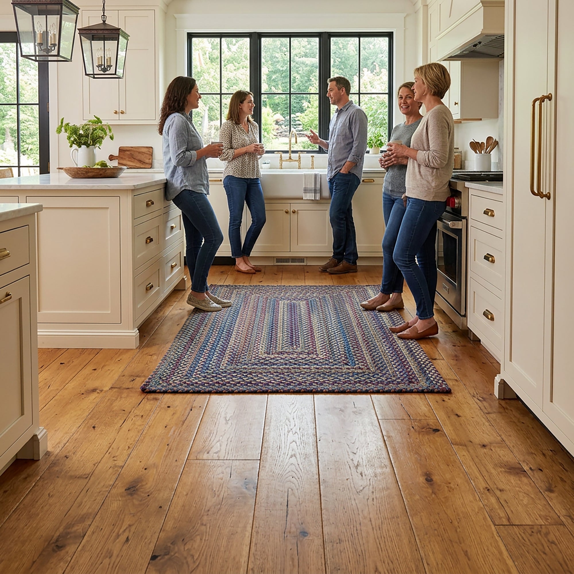 Timber Haven Dark Blue Multi