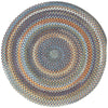 American Legacy Slate Blue Braided Rug Round image