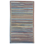 American Legacy Slate Blue Braided Rug Cross-Sewn image